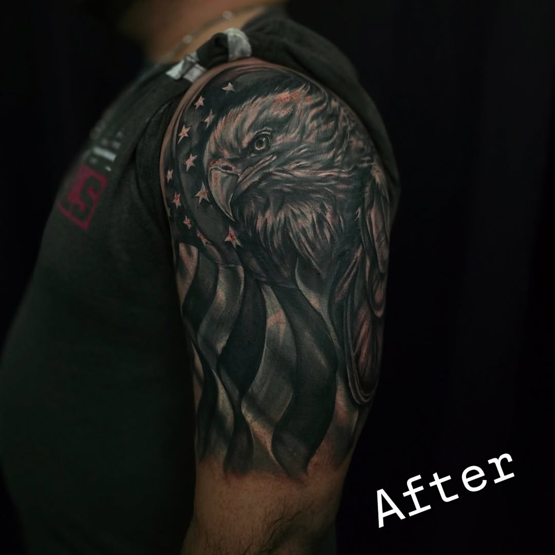 Tattoo by @drutattoo — realism, black_and_grey