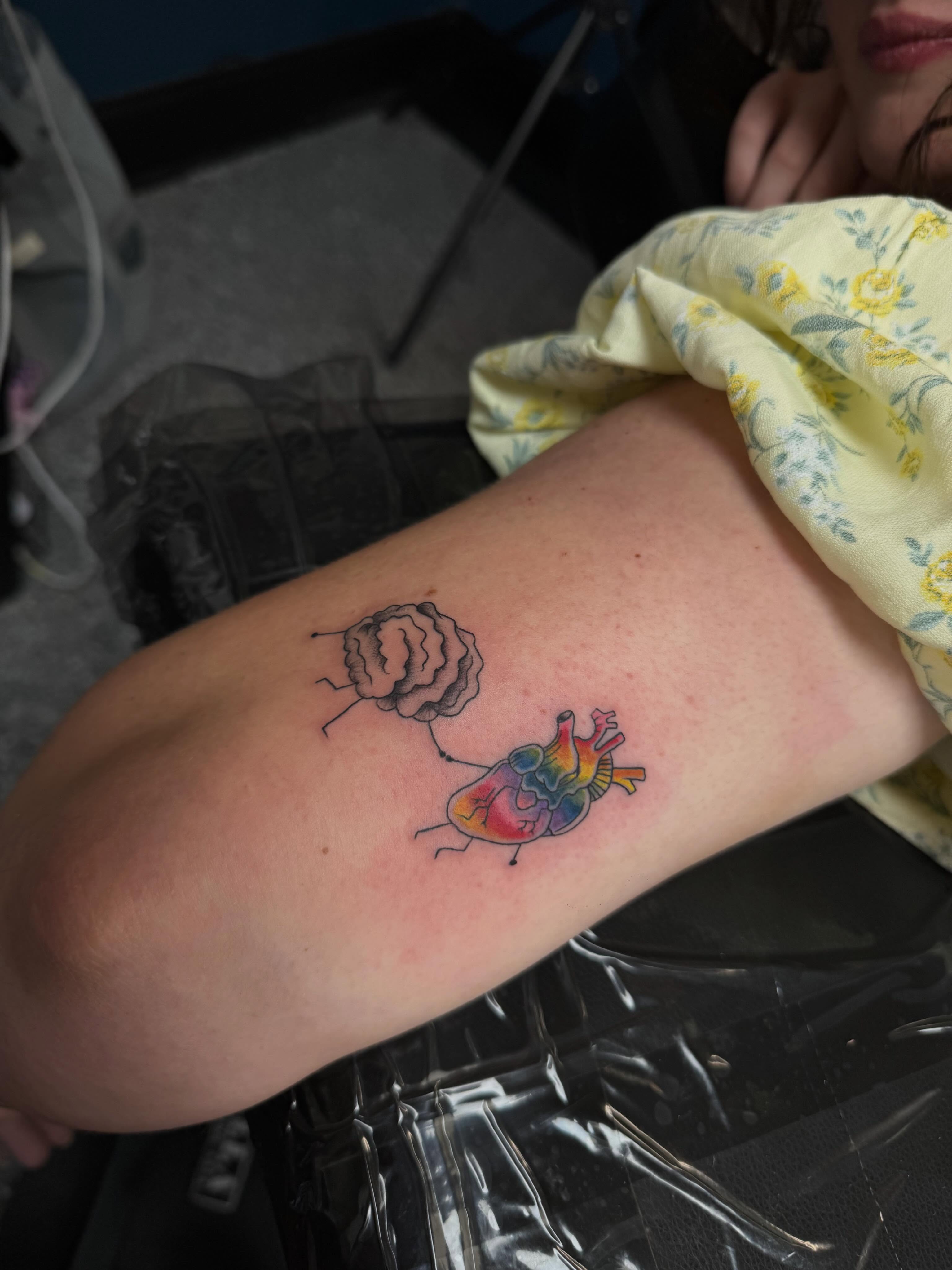 Tattoo by @pushingpigment1117 — watercolor