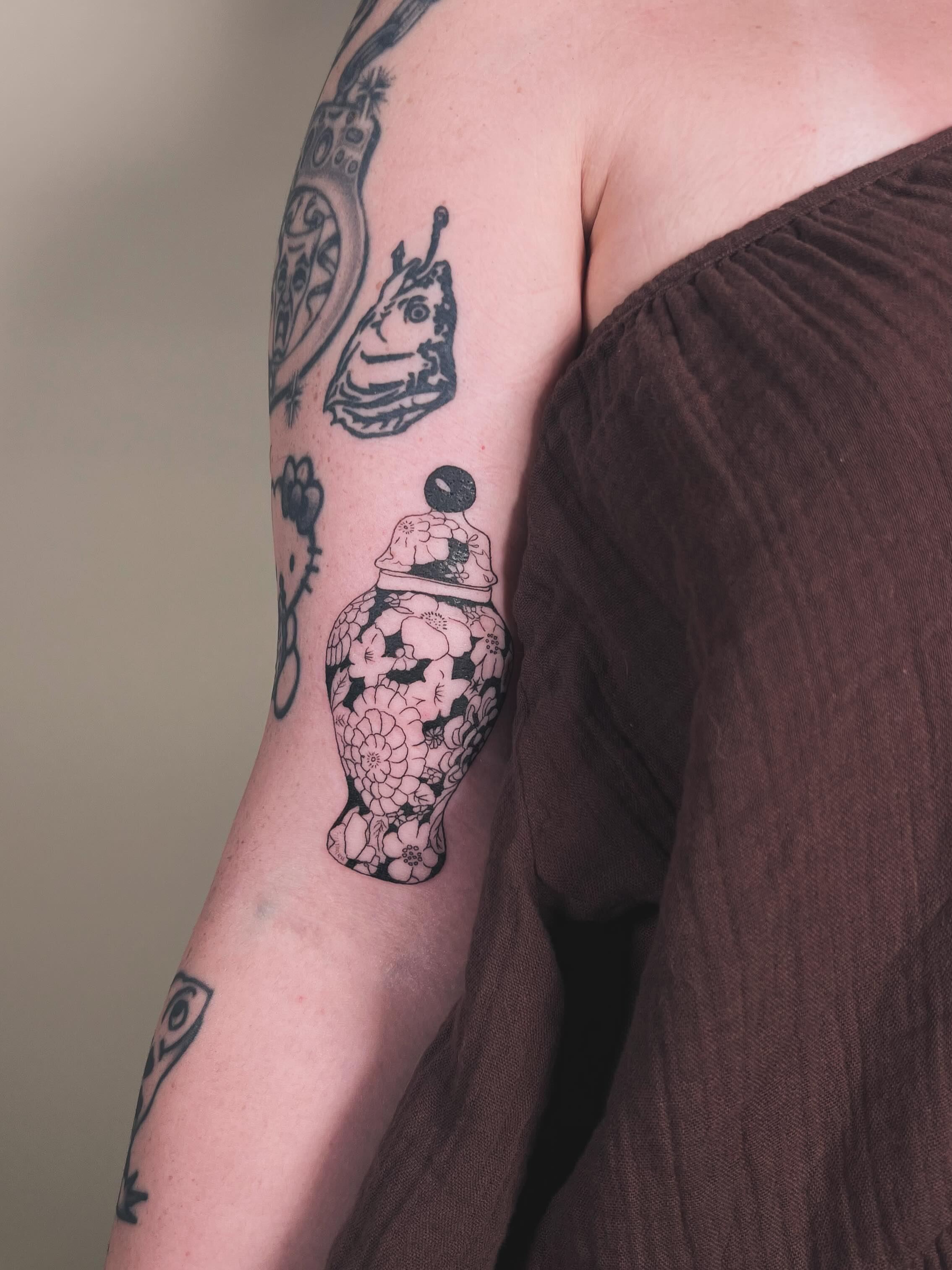 Tattoo by @aldentetattoo — black_and_grey