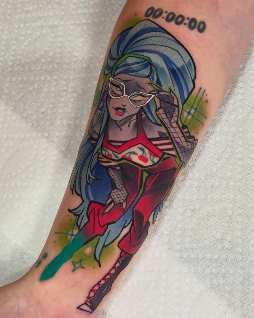 Tattoo by @clwnslvt β new_school, anime