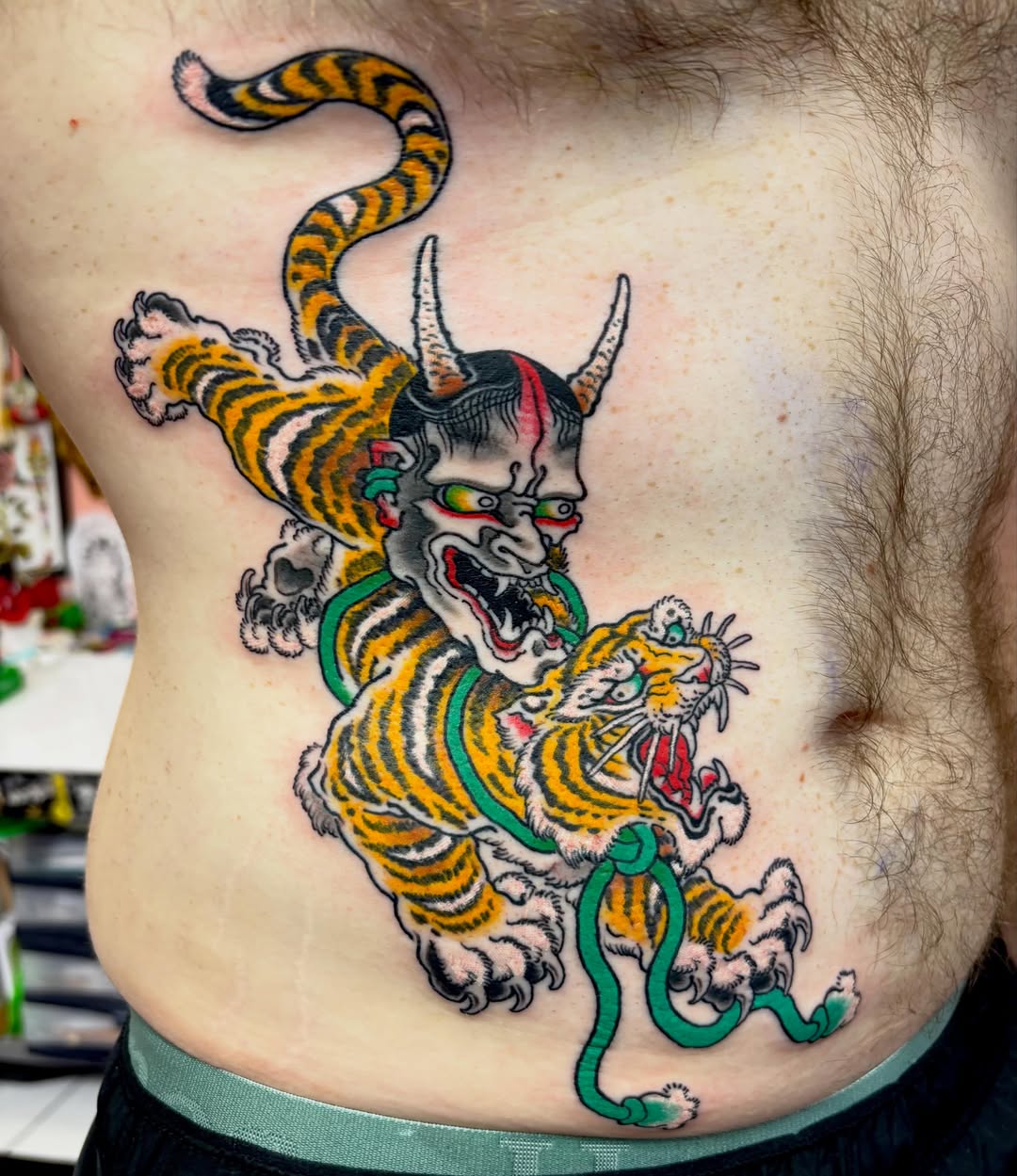 Tattoo by @elijahcole — american_traditional, japanese_irezumi