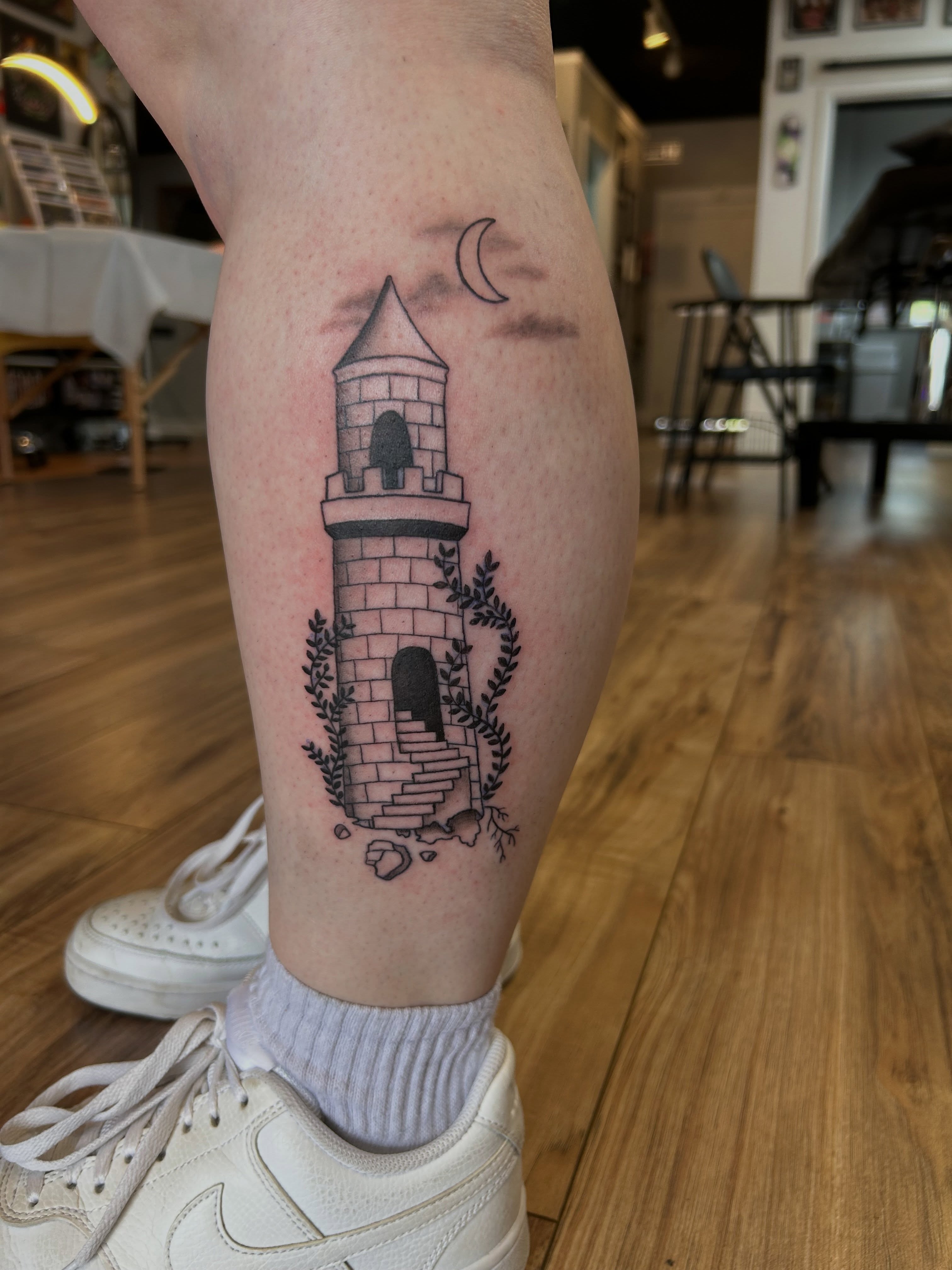 Tattoo by @erica_peebus_art — black_and_grey