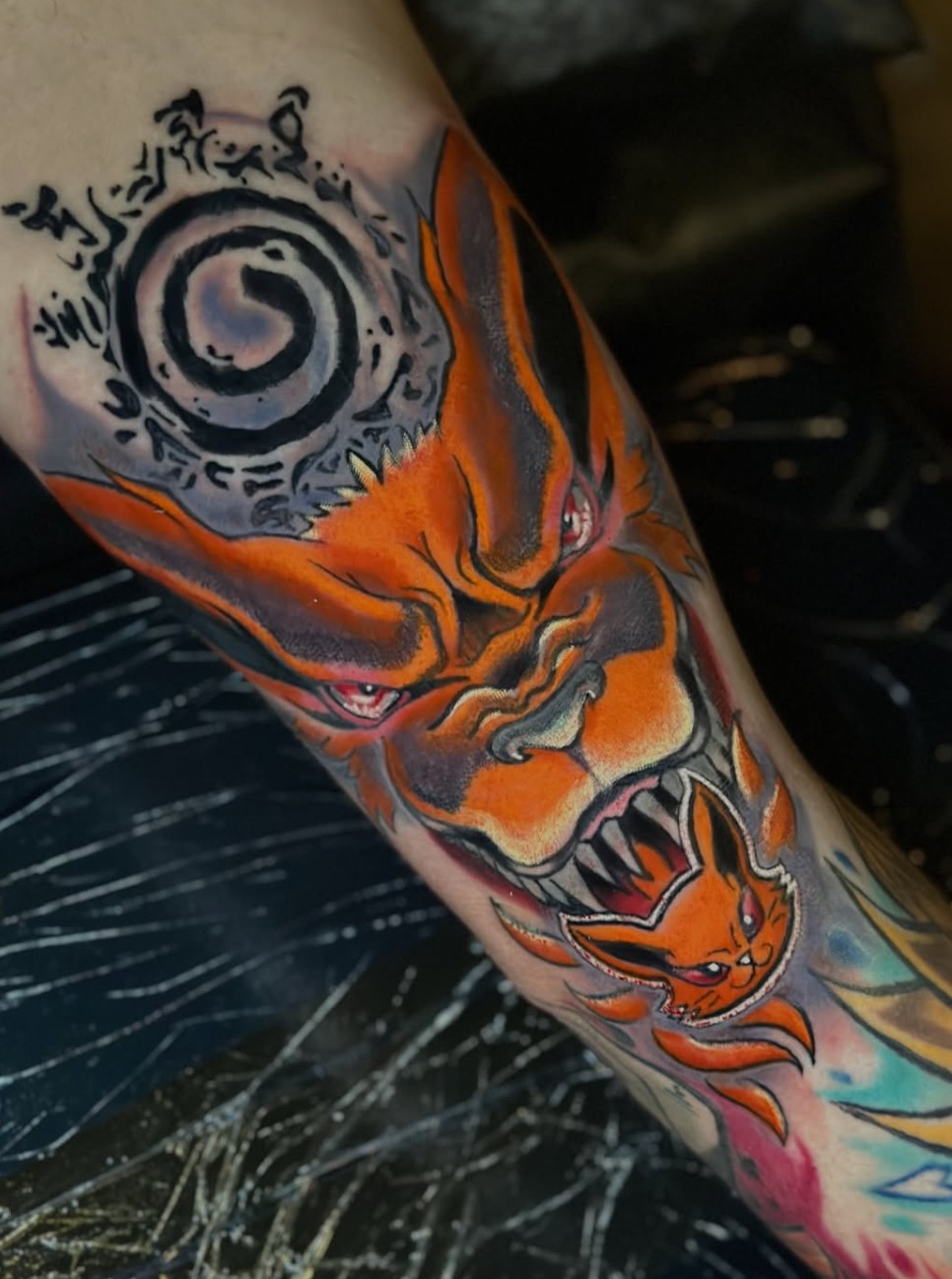 Tattoo by @_remytats_ — anime, realism