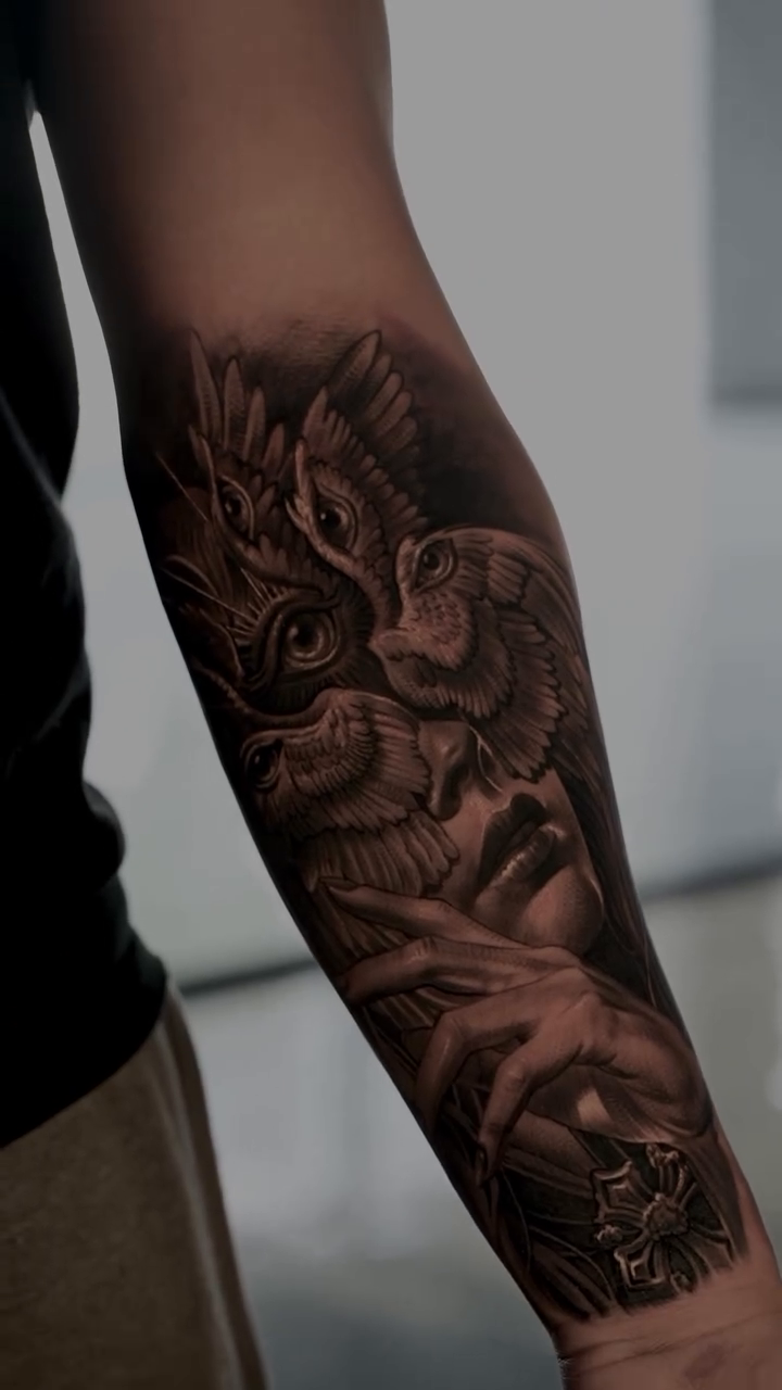 Tattoo by @tattoosbychino — realism, black_and_grey