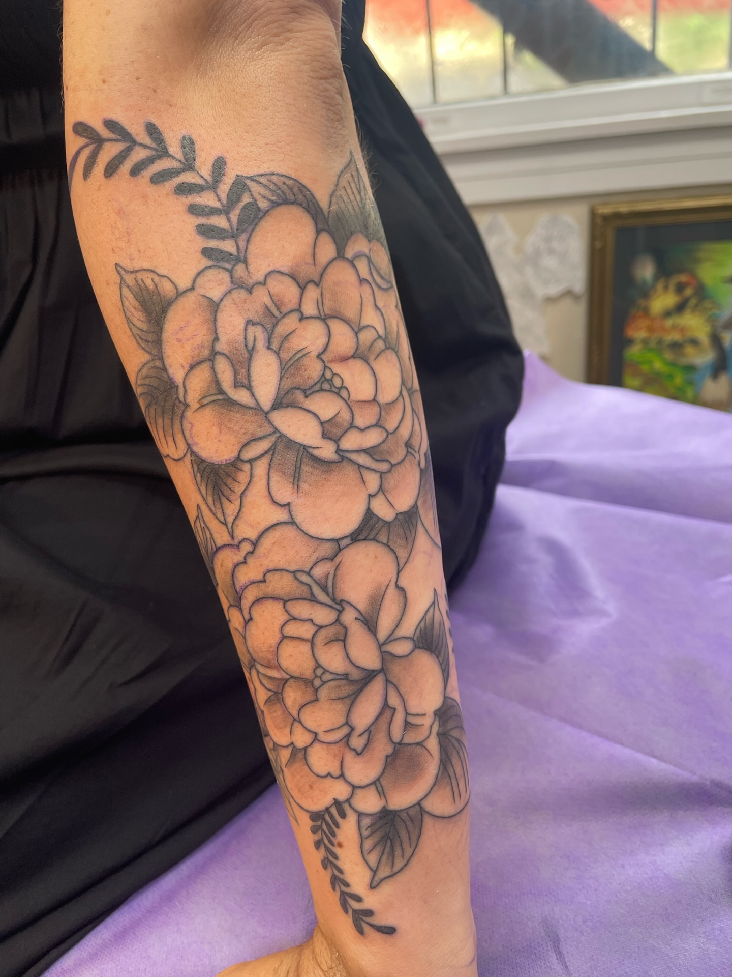 Tattoo by @lyndzee_ — black_and_grey