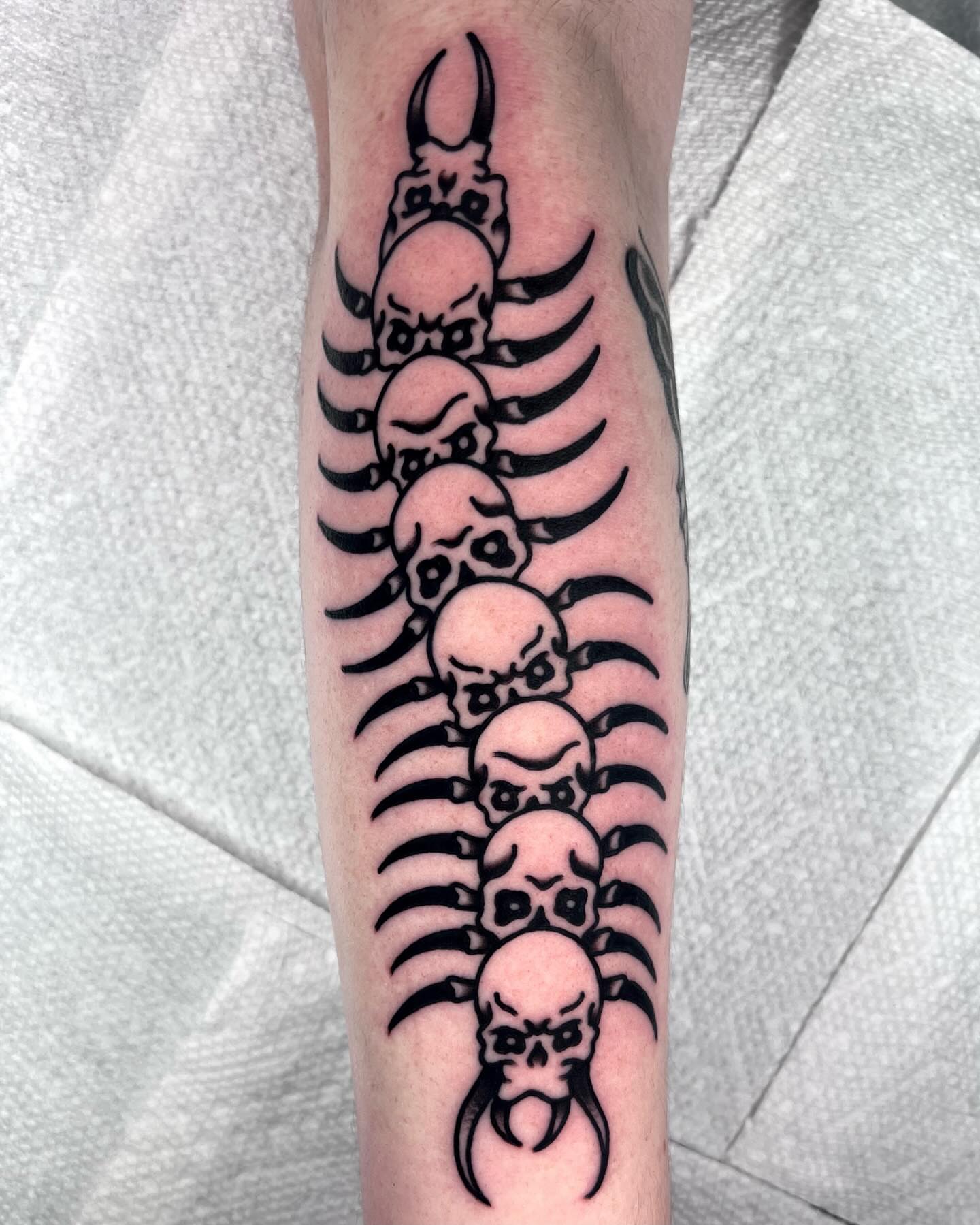 Tattoo by @crybbyink — black_and_grey