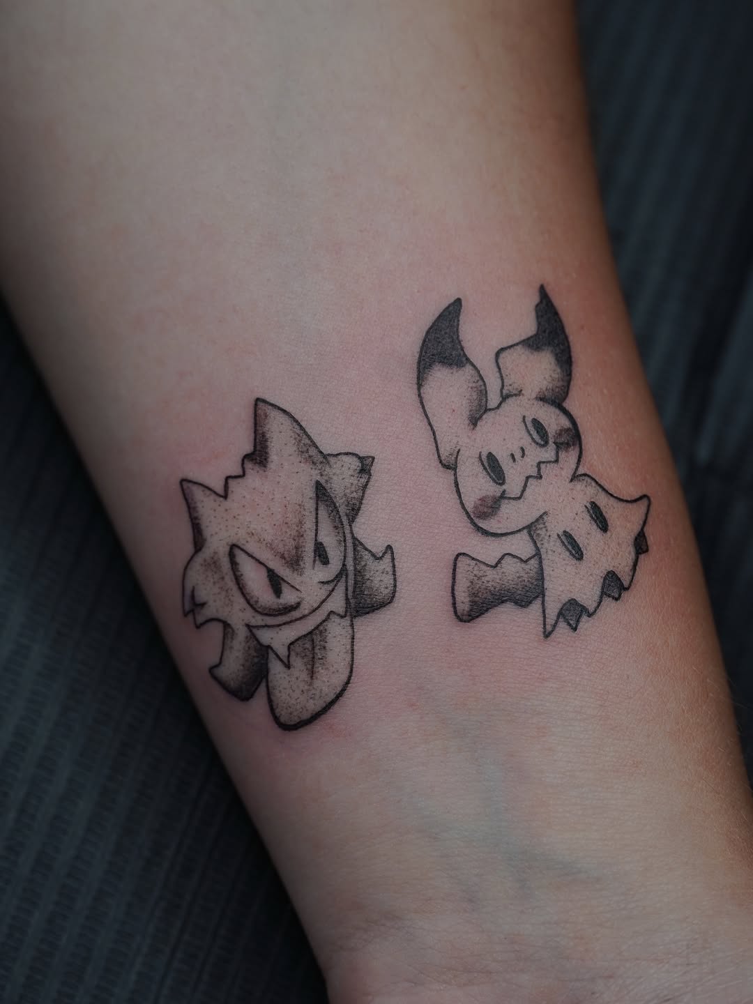 Tattoo by @no_caps_tattoo — anime, dotwork