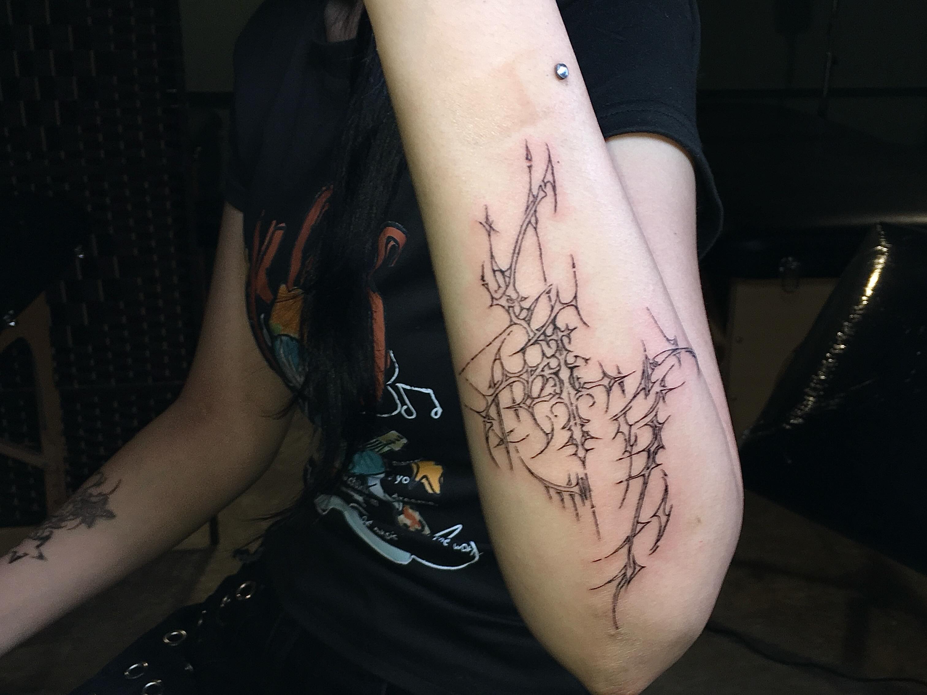Tattoo by @nekult_tt — black_and_grey