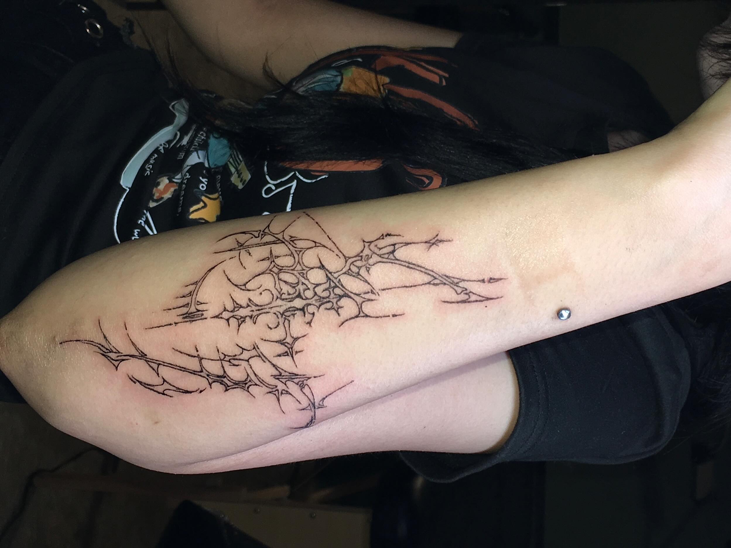 Tattoo by @nekult_tt — black_and_grey