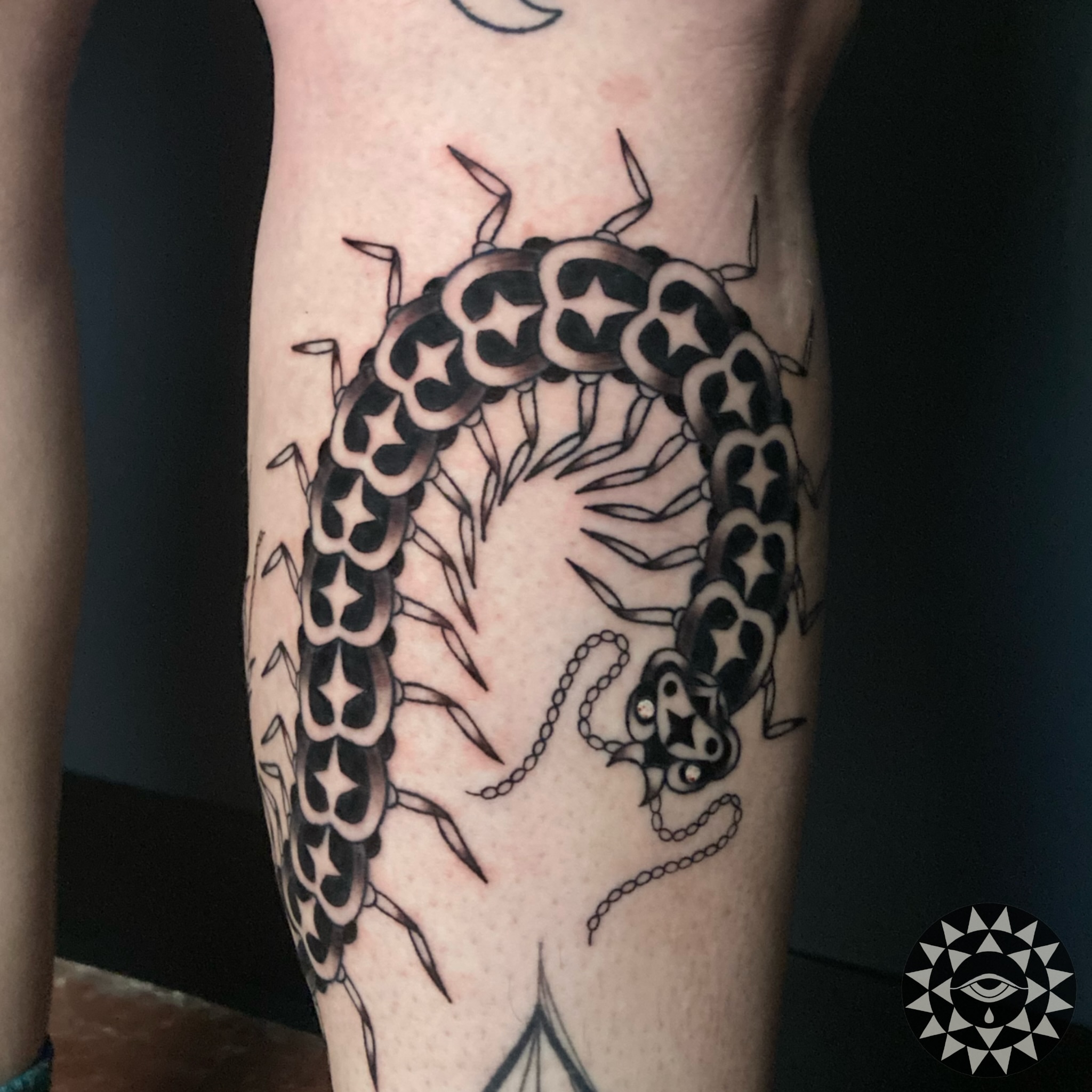 Tattoo by @chelsartistry — black_and_grey