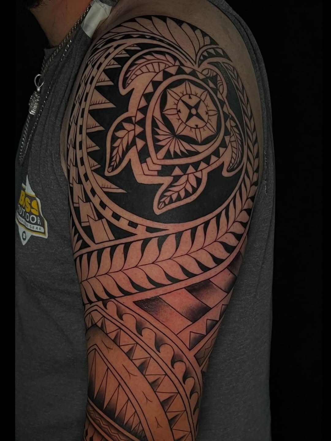 Tattoo by @kp_inktattoos_ — tribal, blackwork