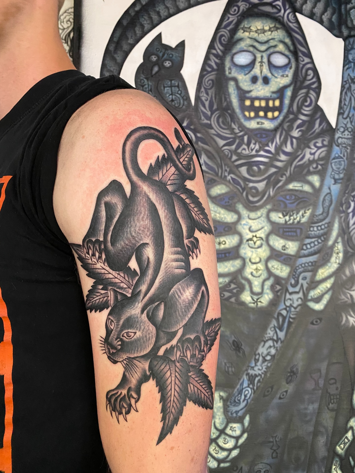 Tattoo by @sean_drennen — american_traditional, black_and_grey