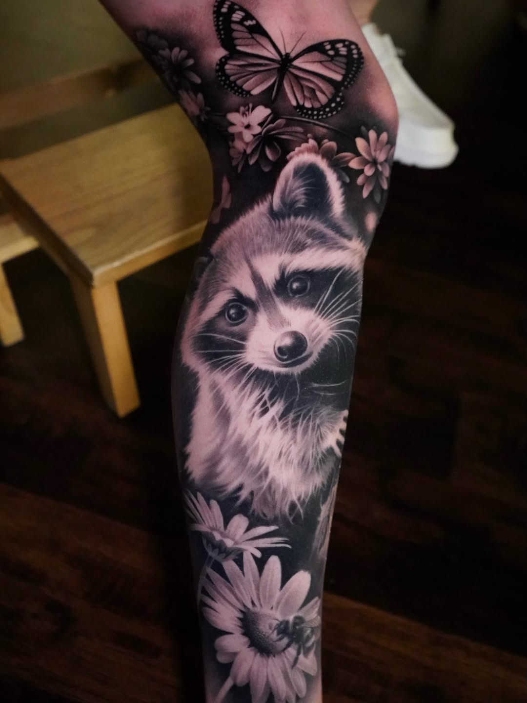 Tattoo by @anareyestattoos โ realism, black_and_grey