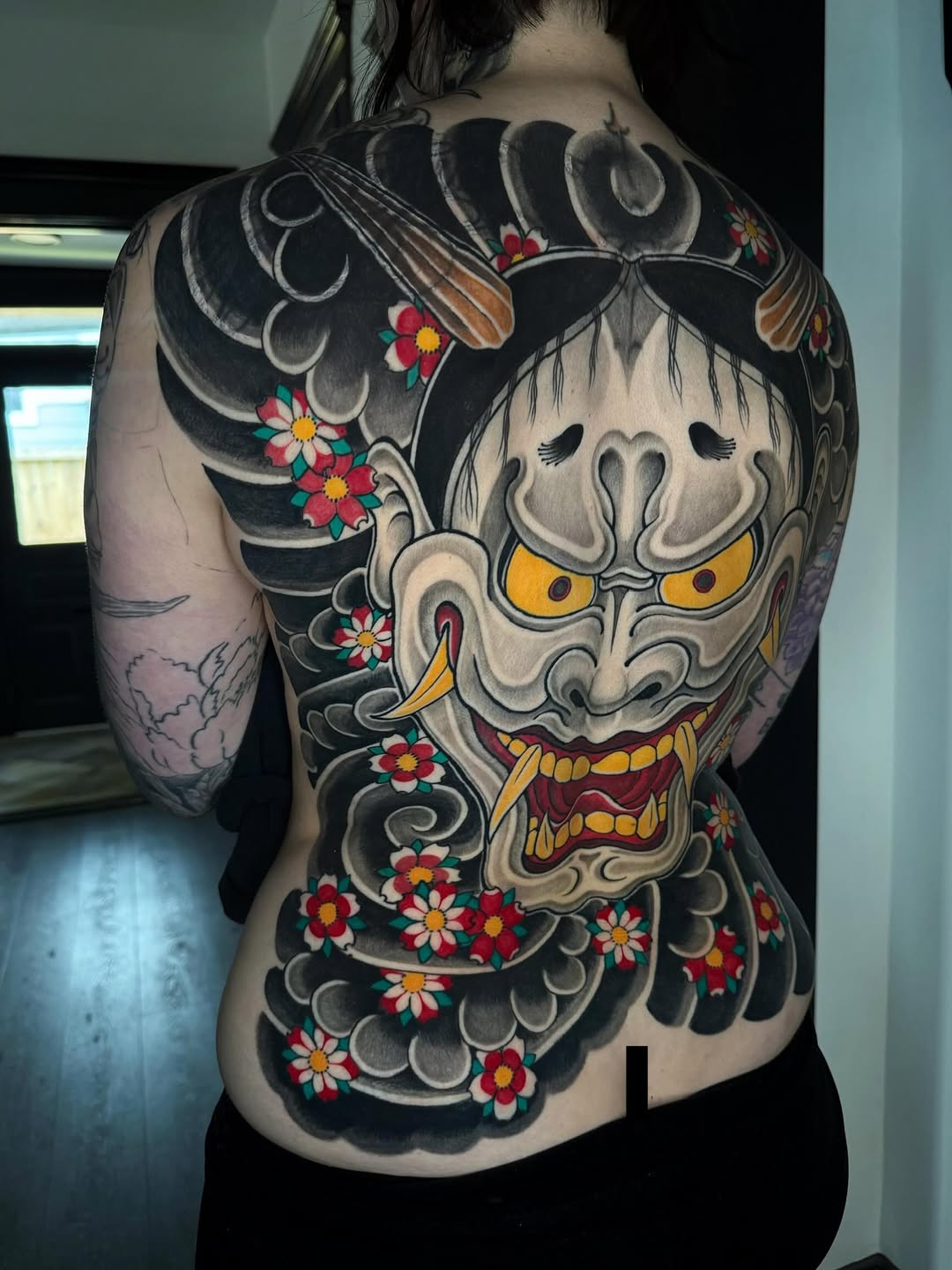 Tattoo by @horihan666 — japanese_irezumi, black_and_grey