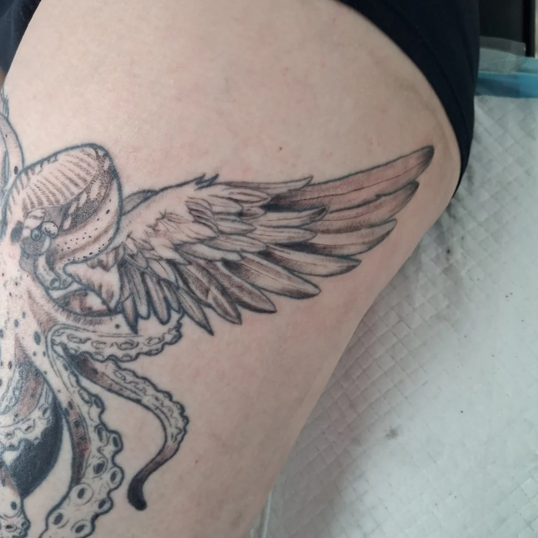 Tattoo by @jimtattoos801 — black_and_grey, realism