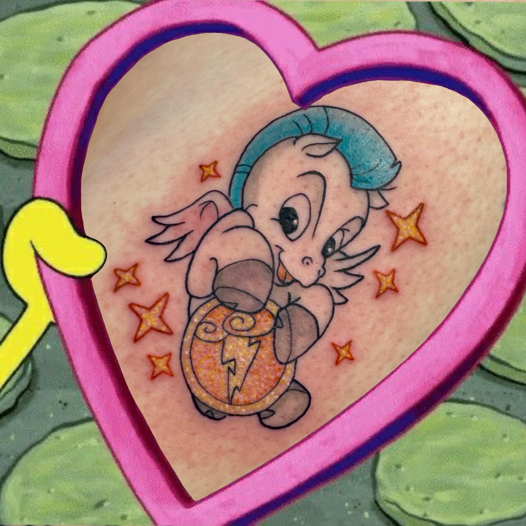 Baby dragon new school tattoo by Jada Reynolds