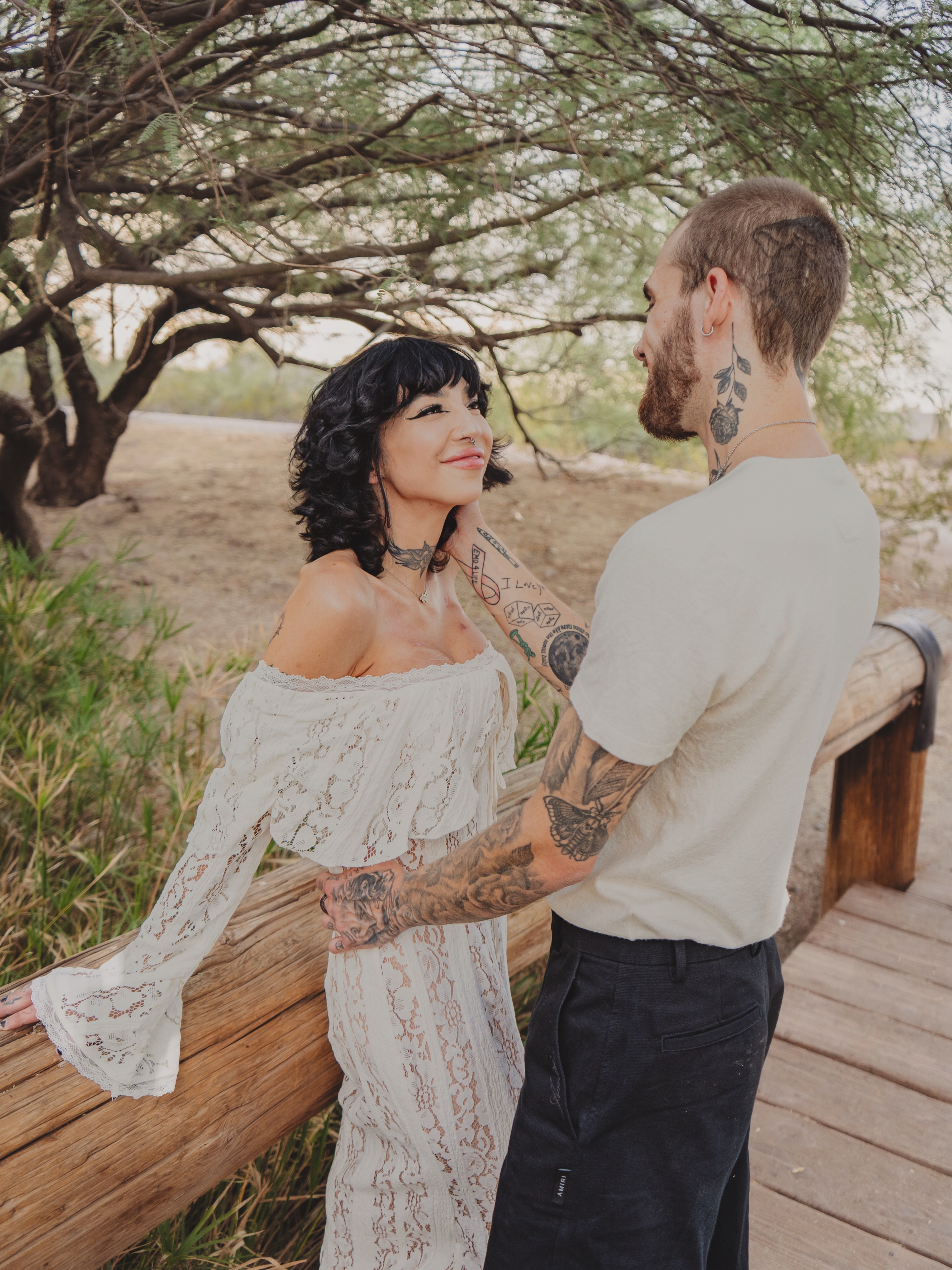 Tattooed couple American traditional tattoo on the torso by sierra 💌⛓️