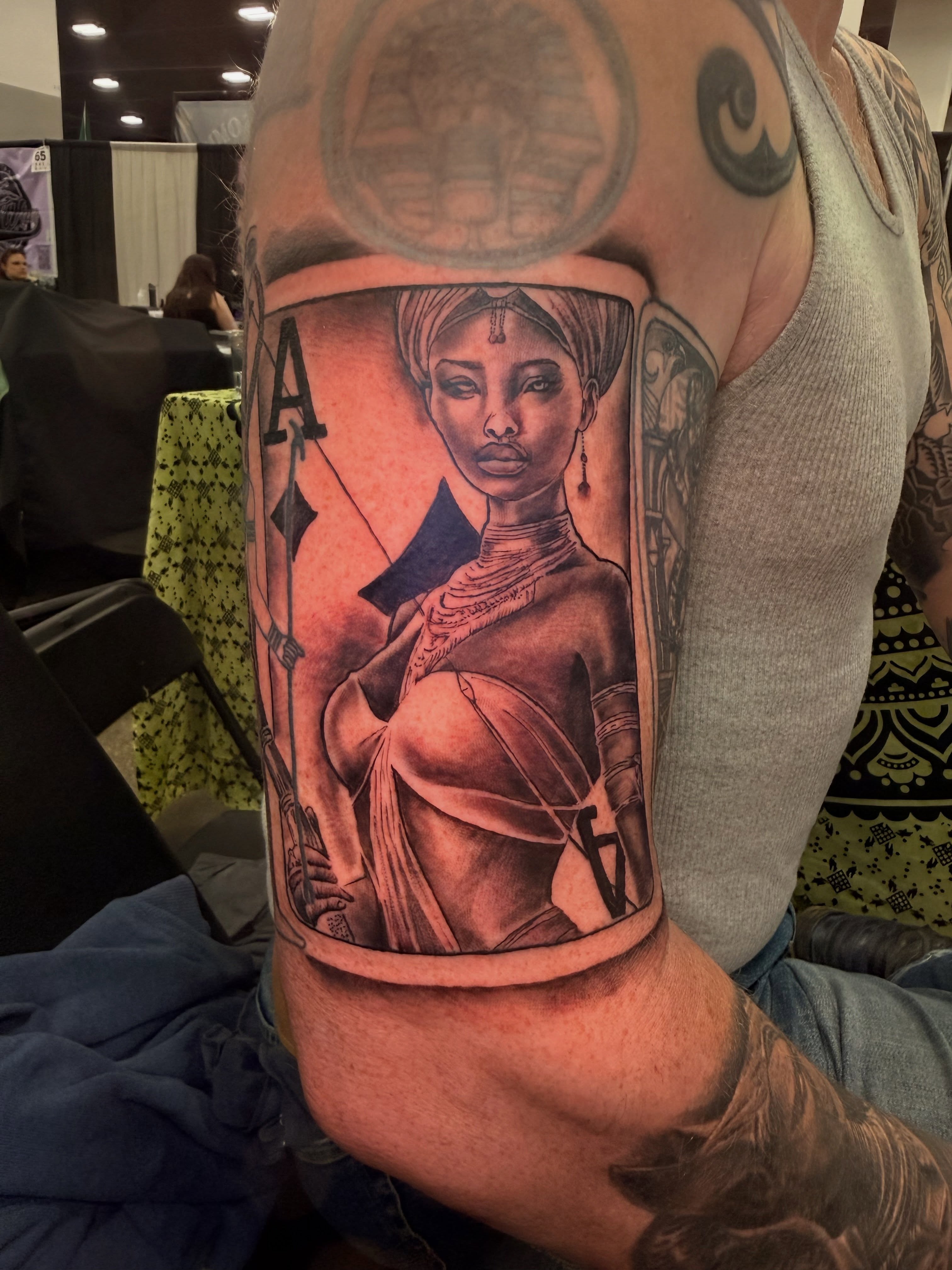 Woman realism tattoo on the forearm by Butta