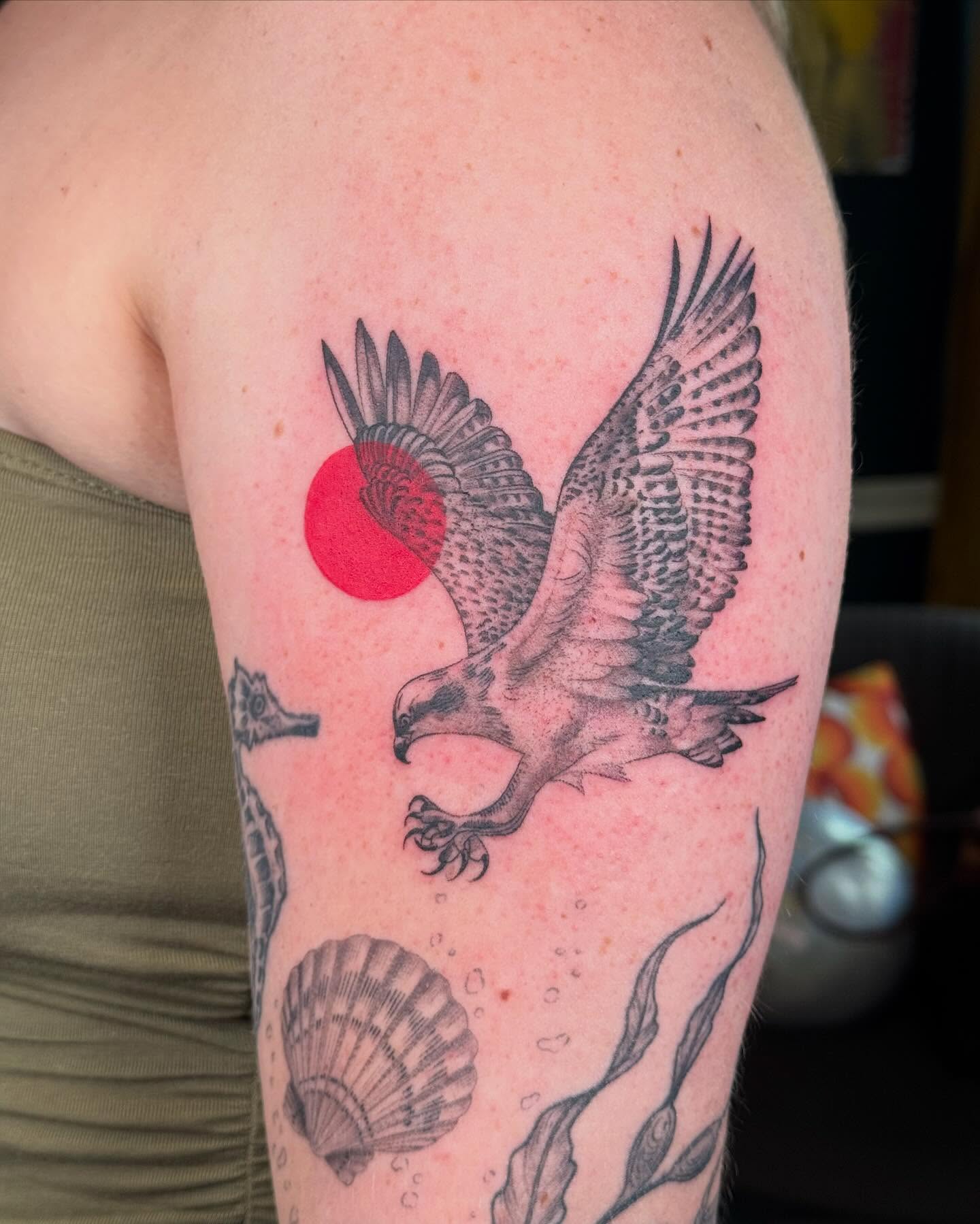 Tattoo by @larkrestattoos — black_and_grey