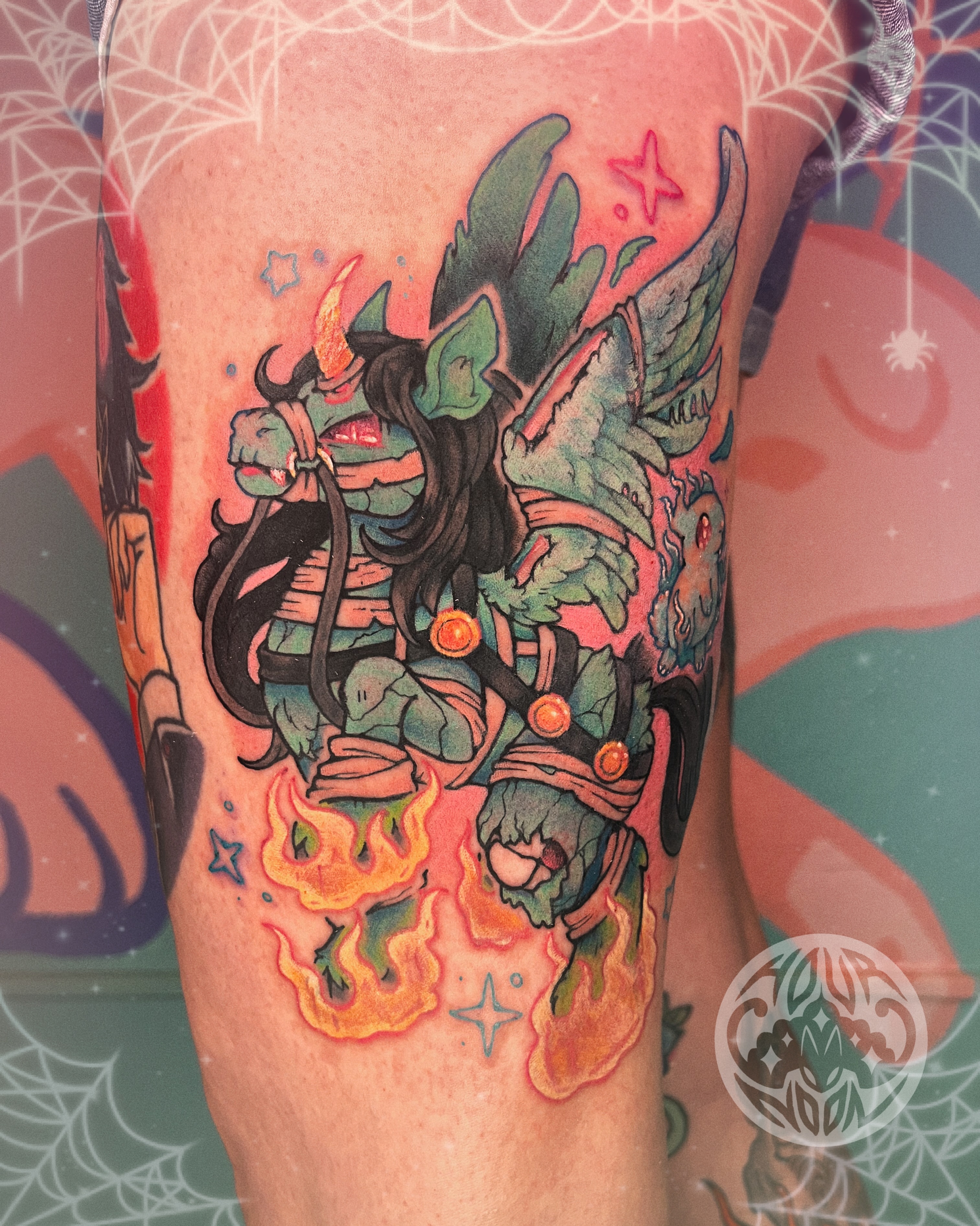 Tattoo by @hournoon β neo_traditional, dotwork