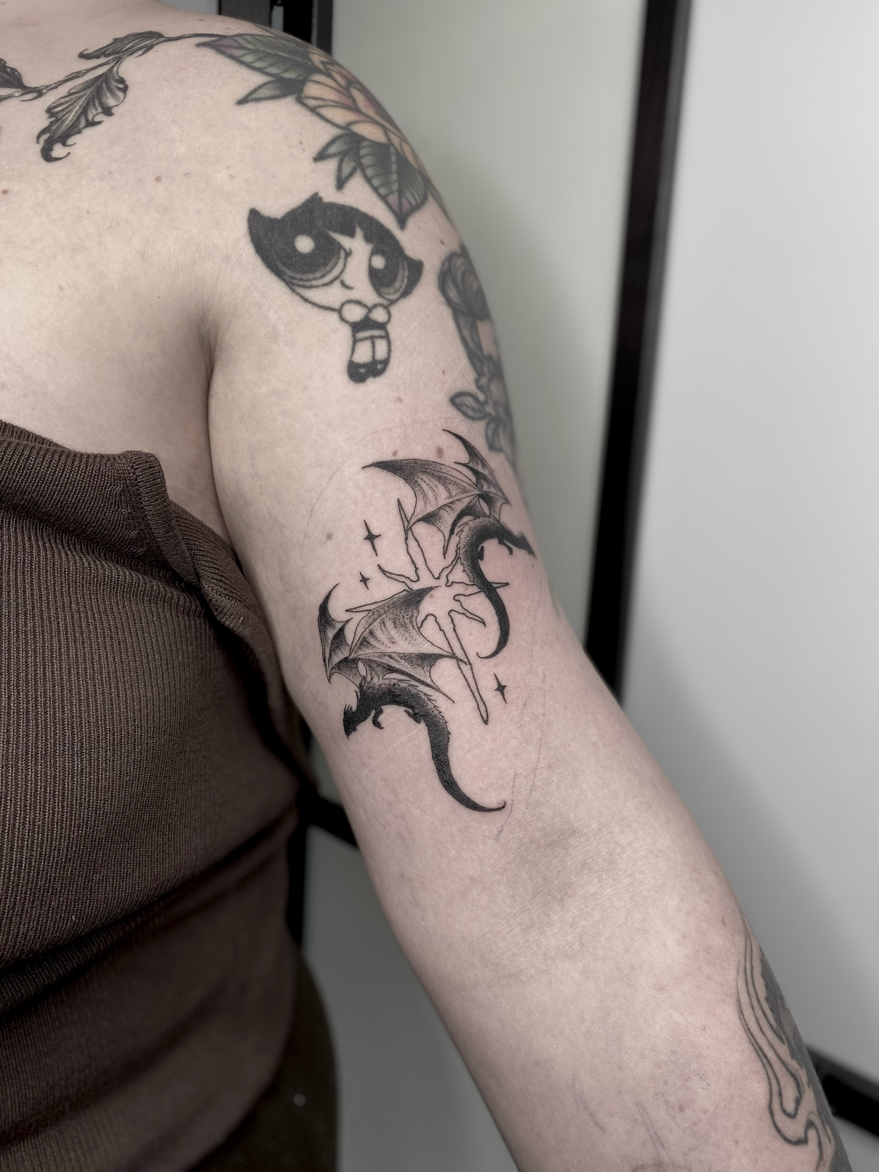 Tattoo by @annaxinks — black_and_grey
