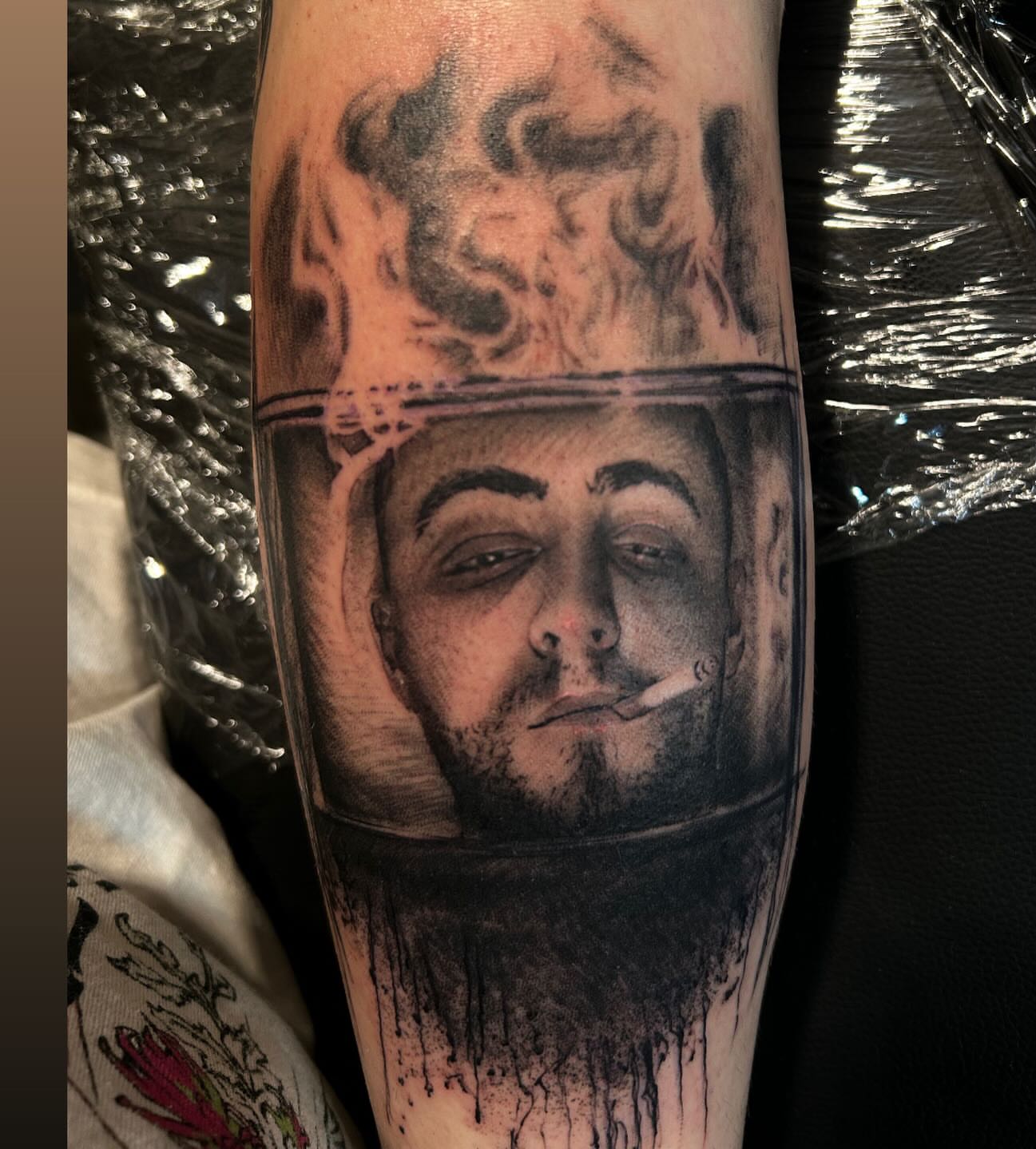 Tattoo by @inkgraved_arts — realism, black_and_grey