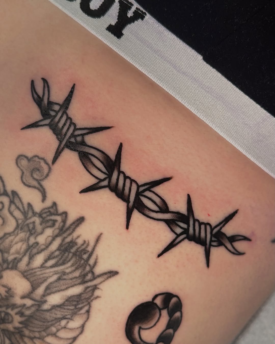 Tattoo by @outlawjellybean — black_and_grey, realism