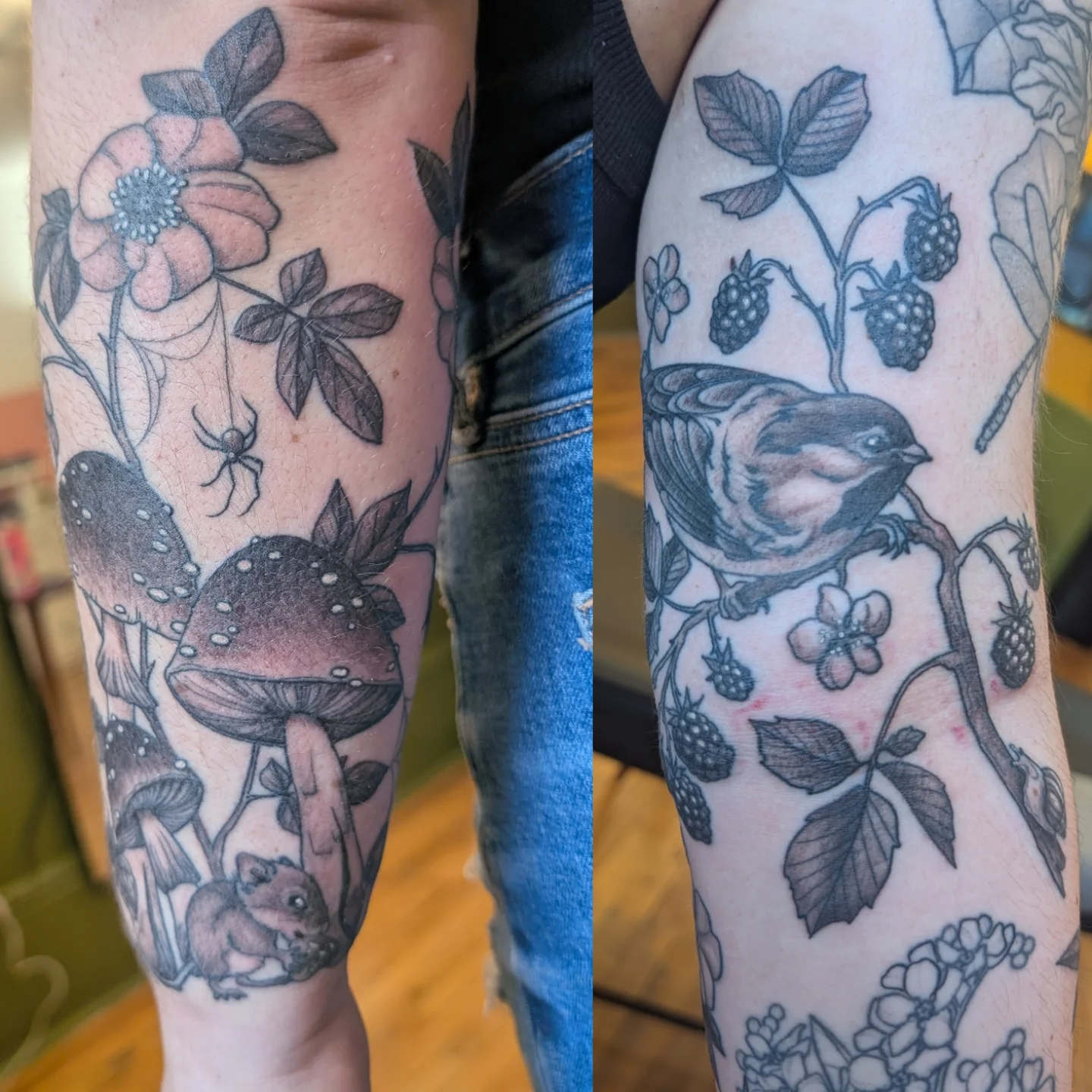 Tattoo by @mothandflametattoos — black_and_grey, realism