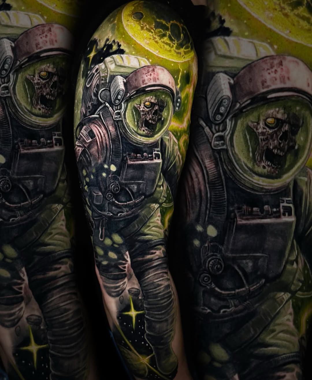 Tattoo by @spacezombietattoo โ realism, dark_realism