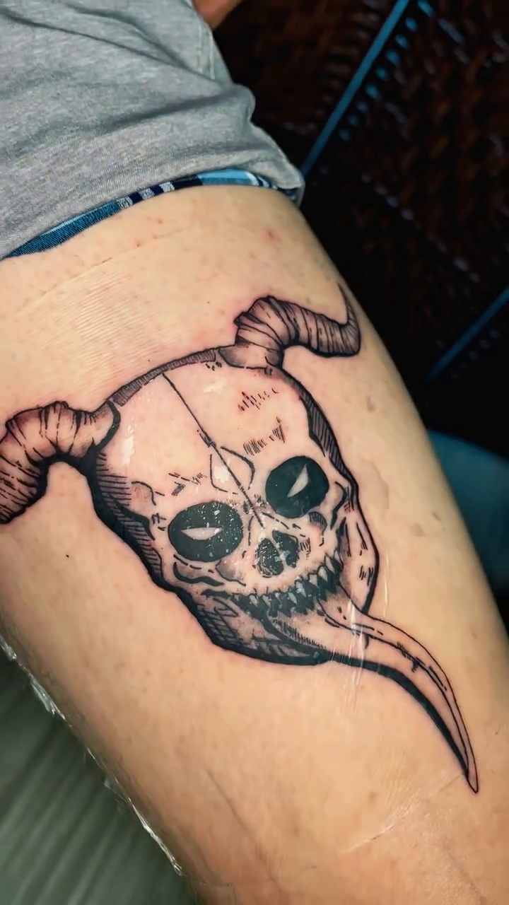 Tattoo by @redtideink — dark_realism, black_and_grey