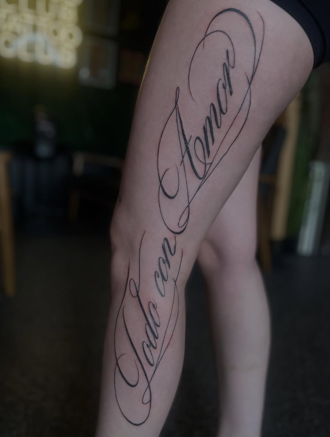 Tattoo by @holy3tattoos — lettering_script, fine_line