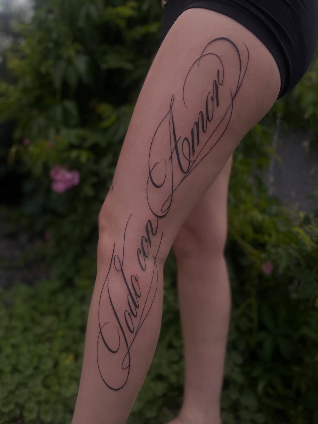 Tattoo by @holy3tattoos — lettering_script, fine_line
