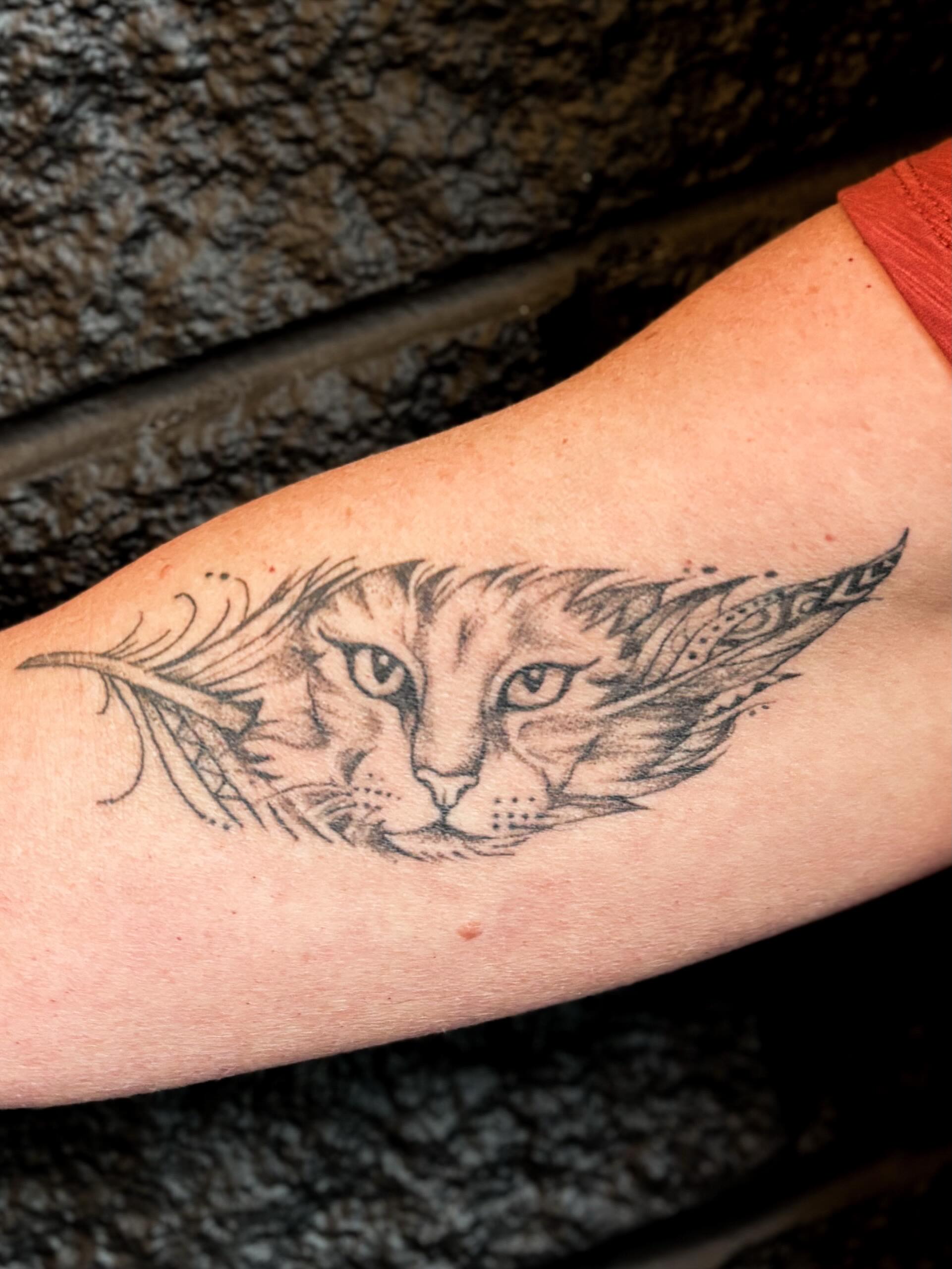 Tattoo by @kelseydzintars — black_and_grey