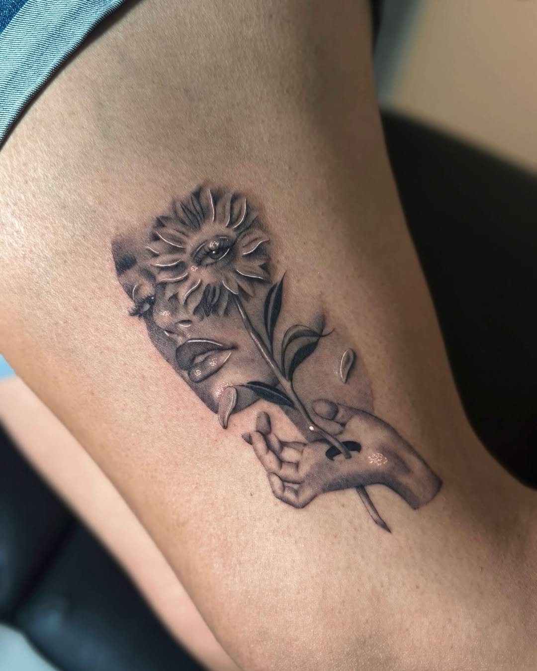 Tattoo by @artdenoche — realism, black_and_grey