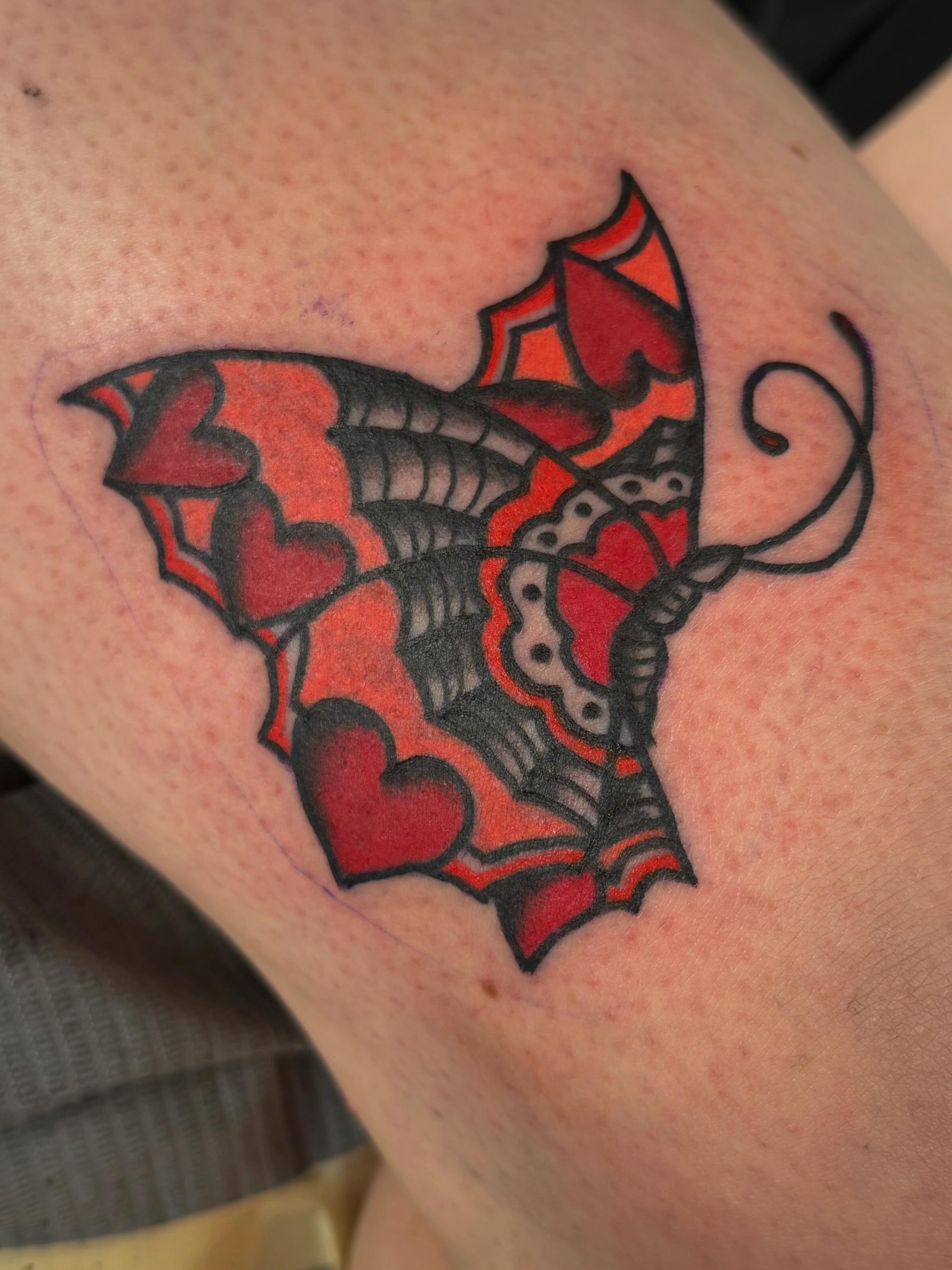 Tattoo by @jenderella — american_traditional, black_and_grey