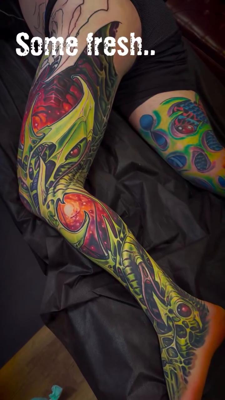 Tattoo by @raptorlazer — realism, trash_polka