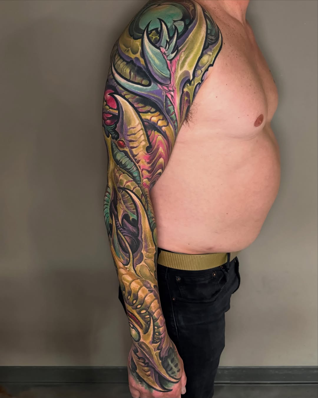 Tattoo by @howietattoos β new_school, trash_polka