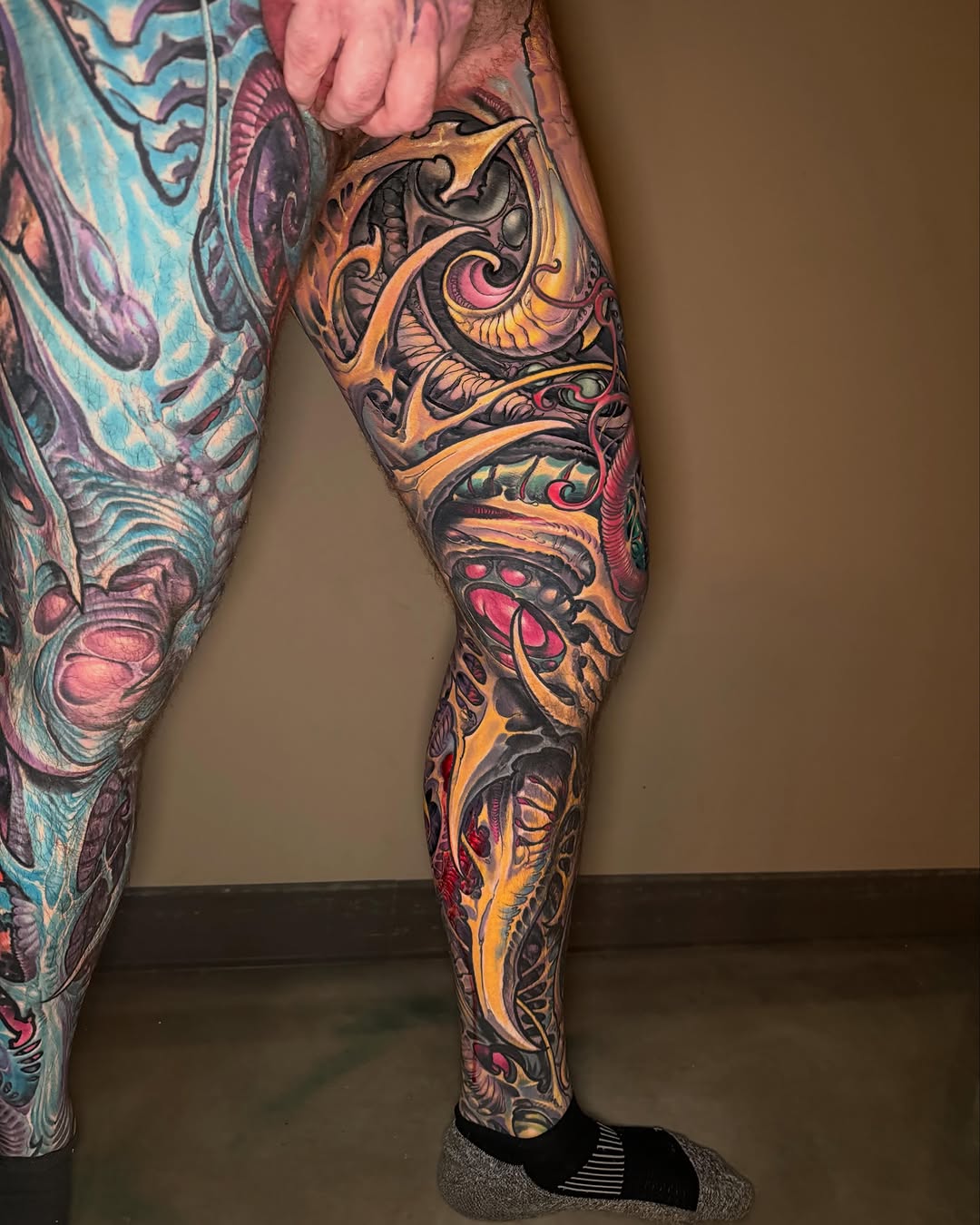 Tattoo by @howietattoos β dark_realism, trash_polka