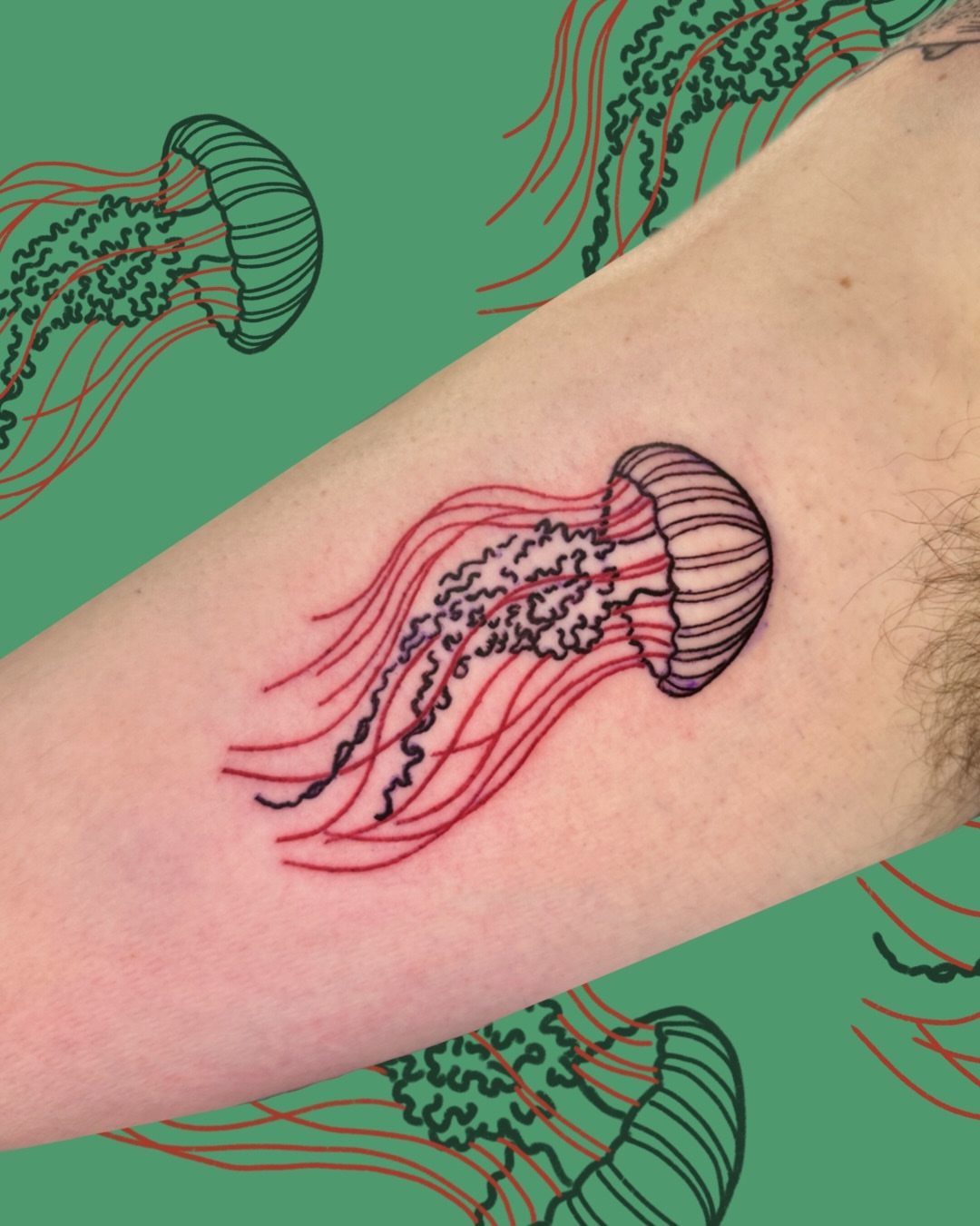 Tattoo by @goom_tattoo — dotwork