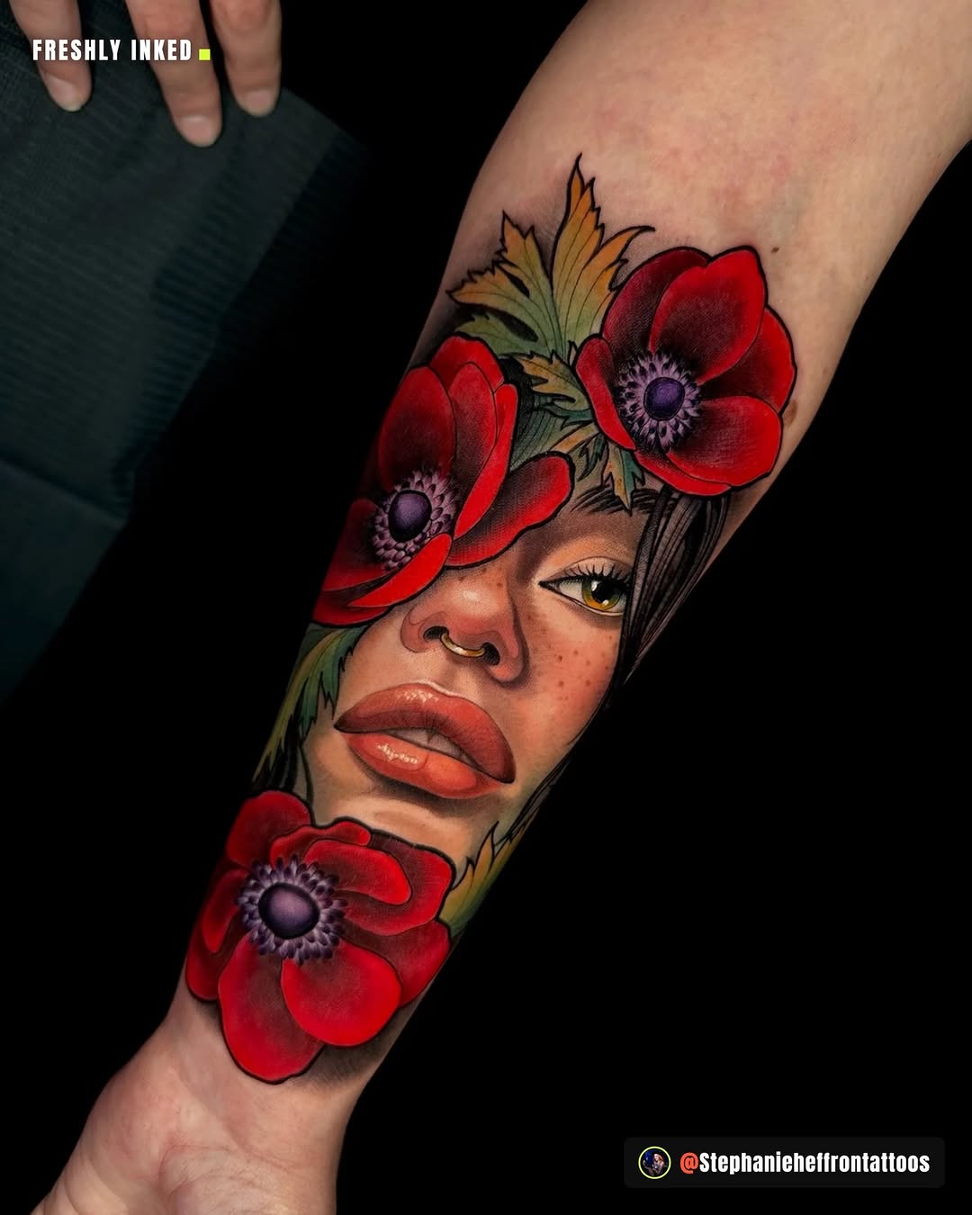 Tattoo by @stephanieheffrontattoos — realism, neo_traditional