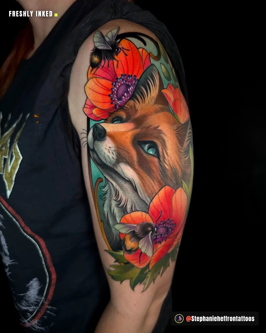 Tattoo by @stephanieheffrontattoos — realism, neo_traditional