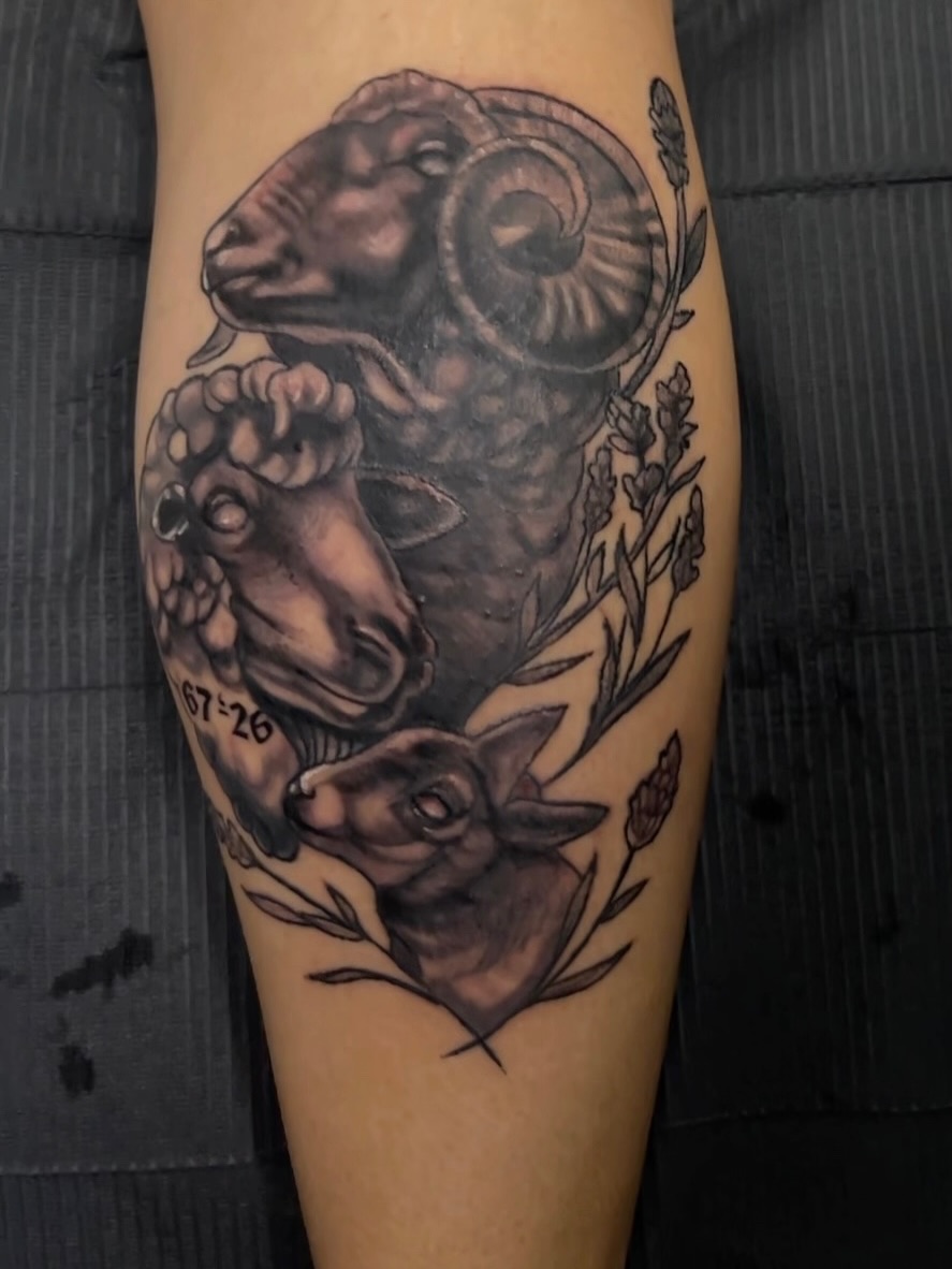 Tattoo by @monstermishtattoos — realism, black_and_grey