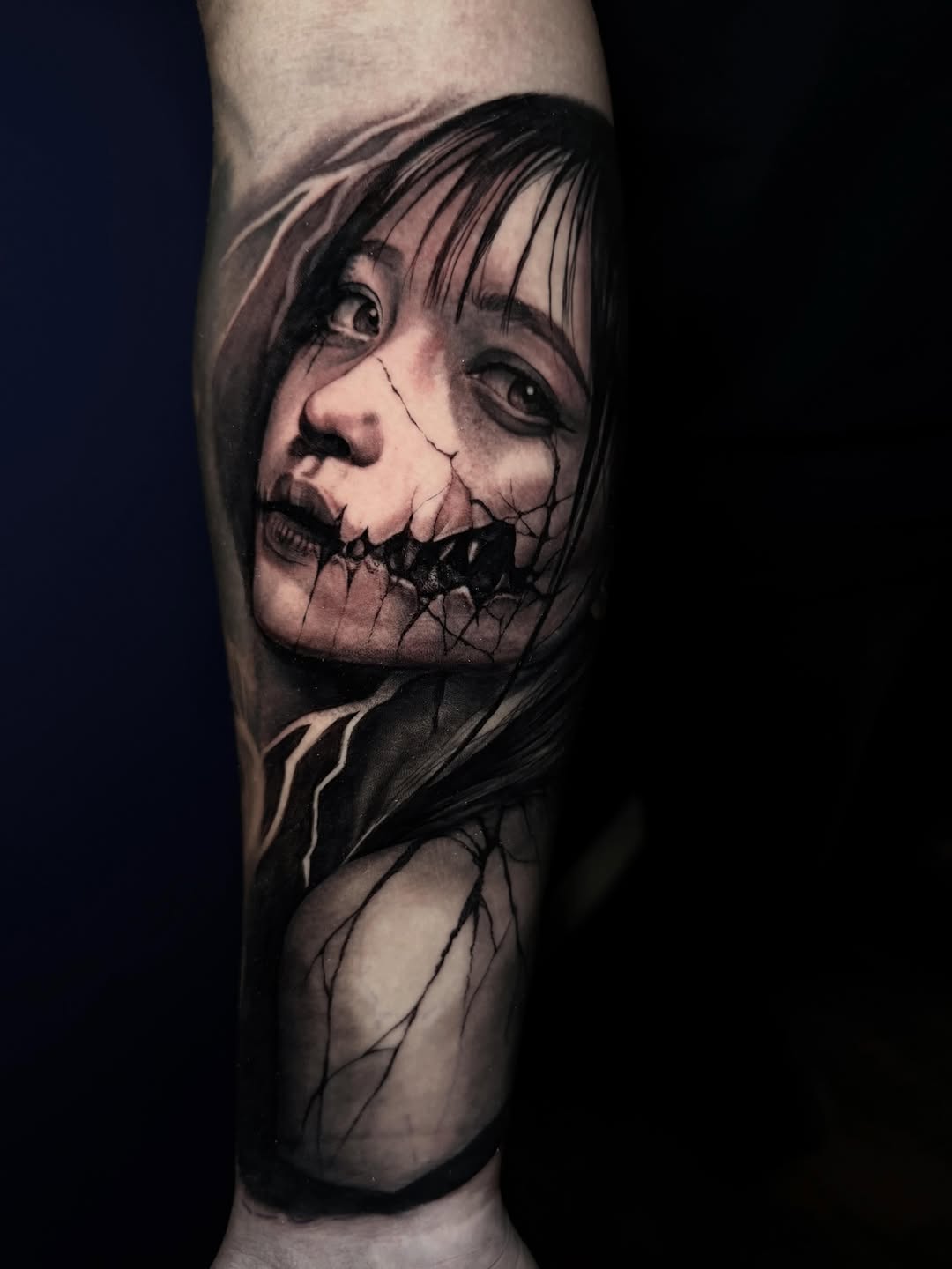 Tattoo by @tattoos_by_angiiee — realism, dark_realism
