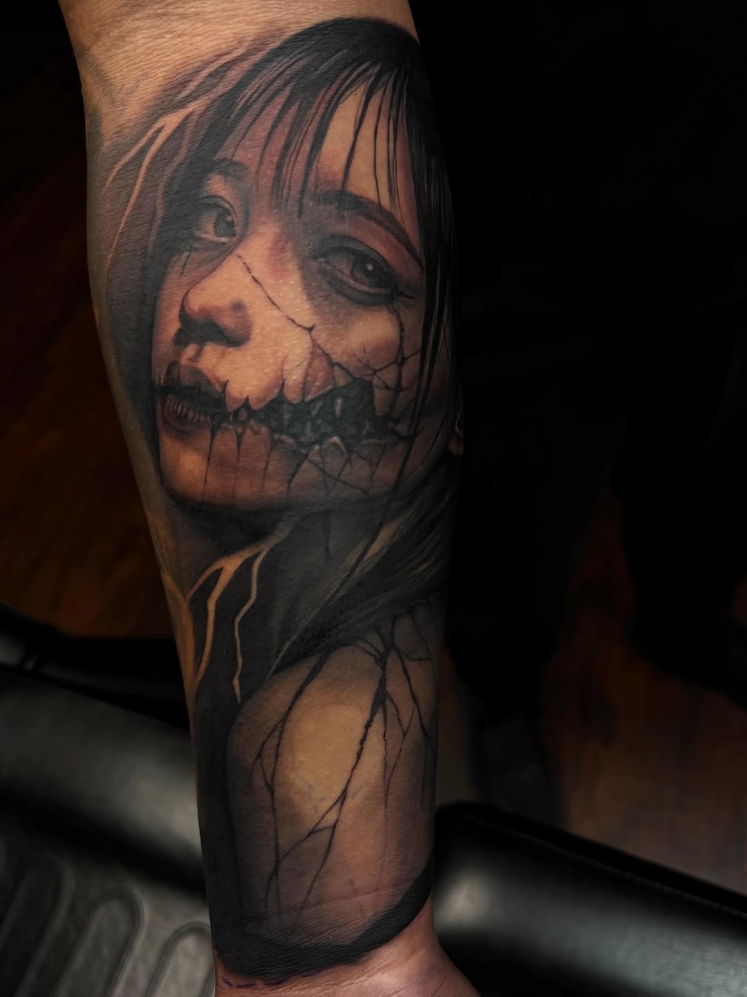 Tattoo by @tattoos_by_angiiee — realism, dark_realism