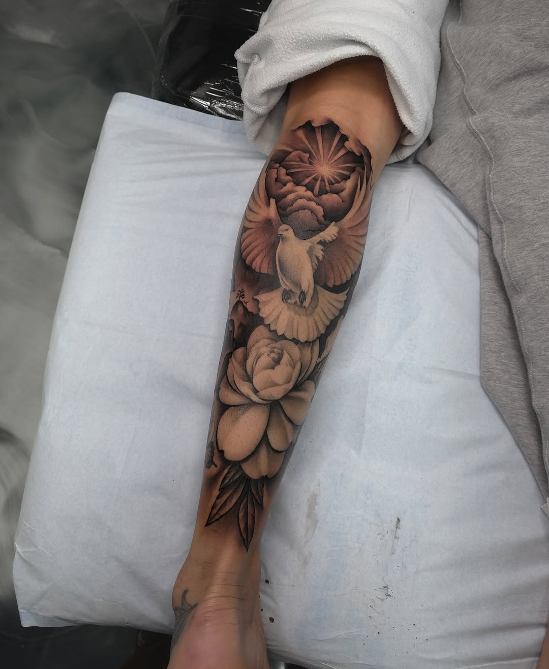 Tattoo by @inkbyesto — realism, black_and_grey
