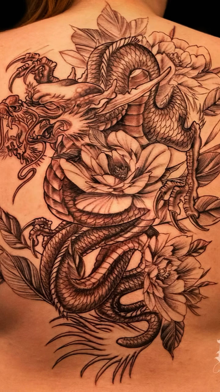 Tattoo by @dzulking — japanese_irezumi, black_and_grey