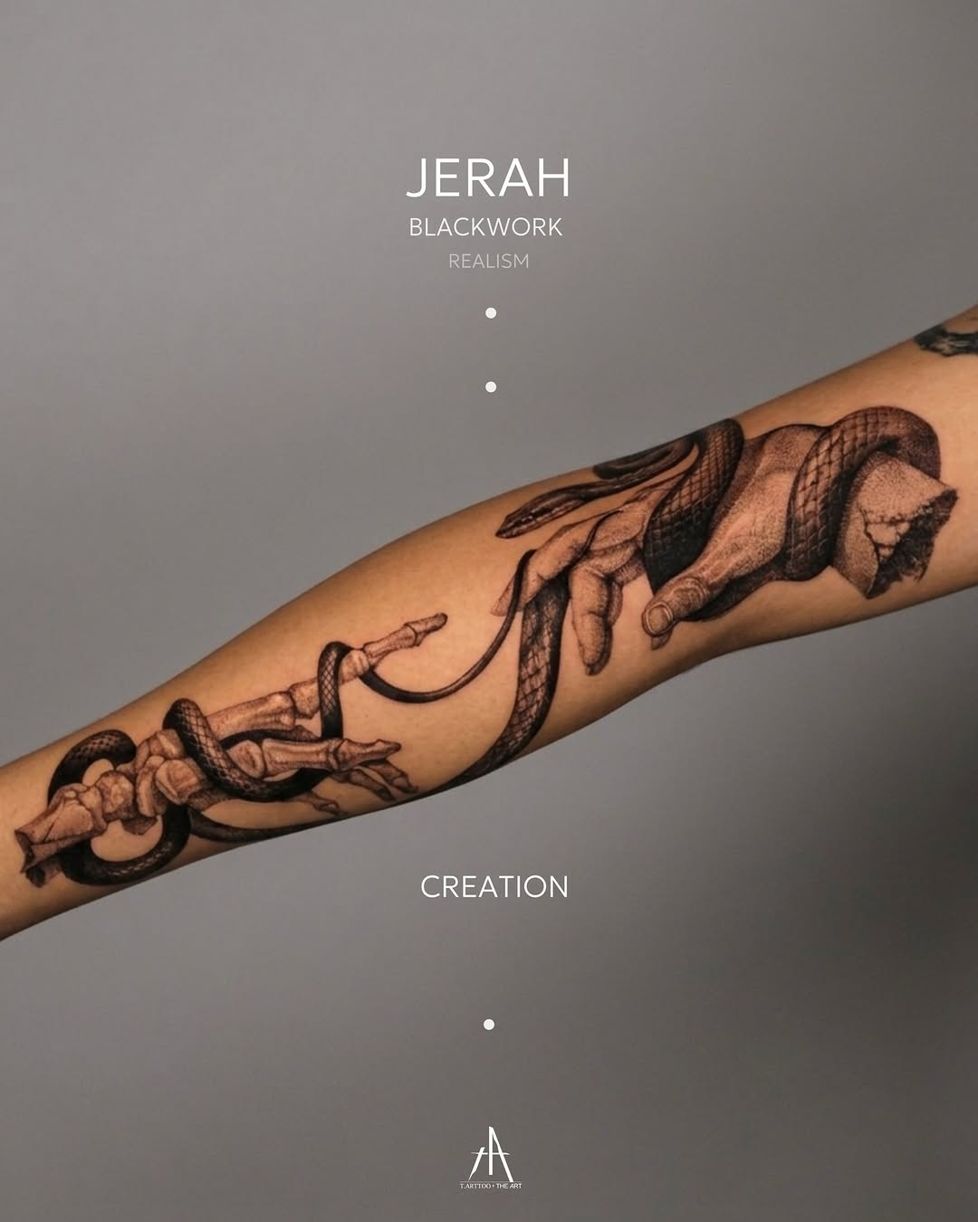 Tattoo by @t.arttoo_jerah — blackwork, realism