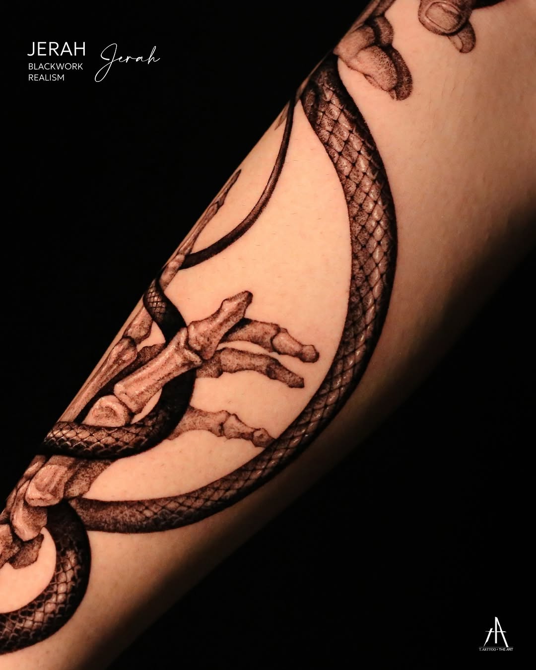 Tattoo by @t.arttoo_jerah — realism, blackwork