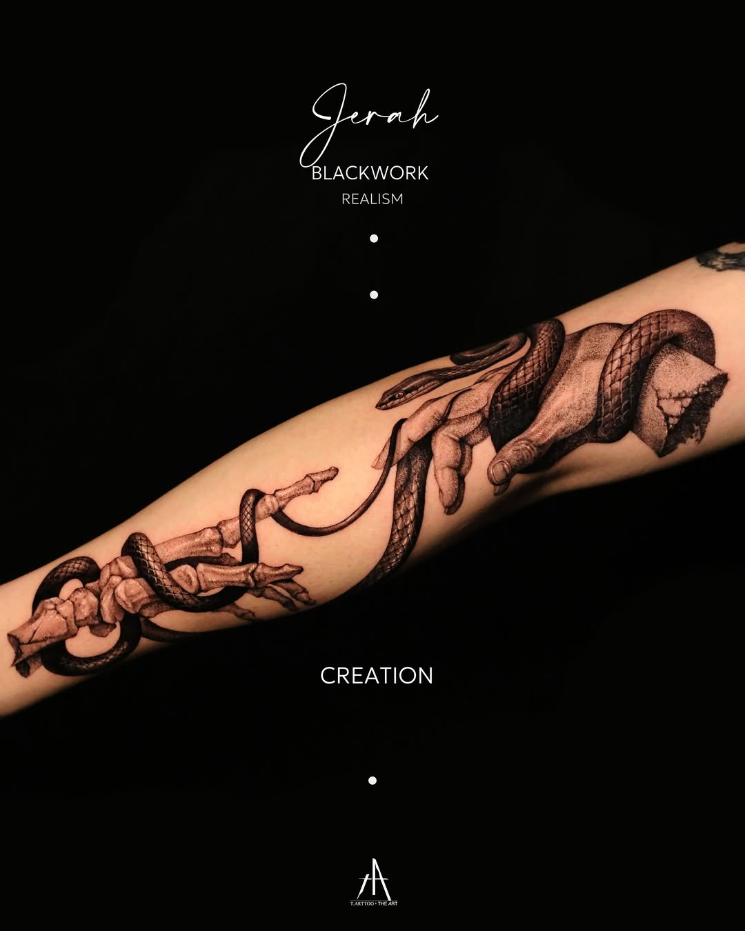 Tattoo by @t.arttoo_jerah — realism, blackwork