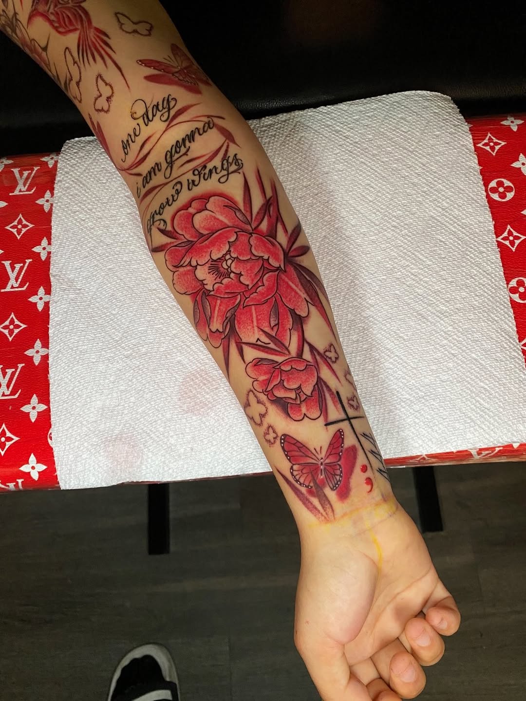 Tattoo by @stilmore_soulz — lettering_script, fine_line